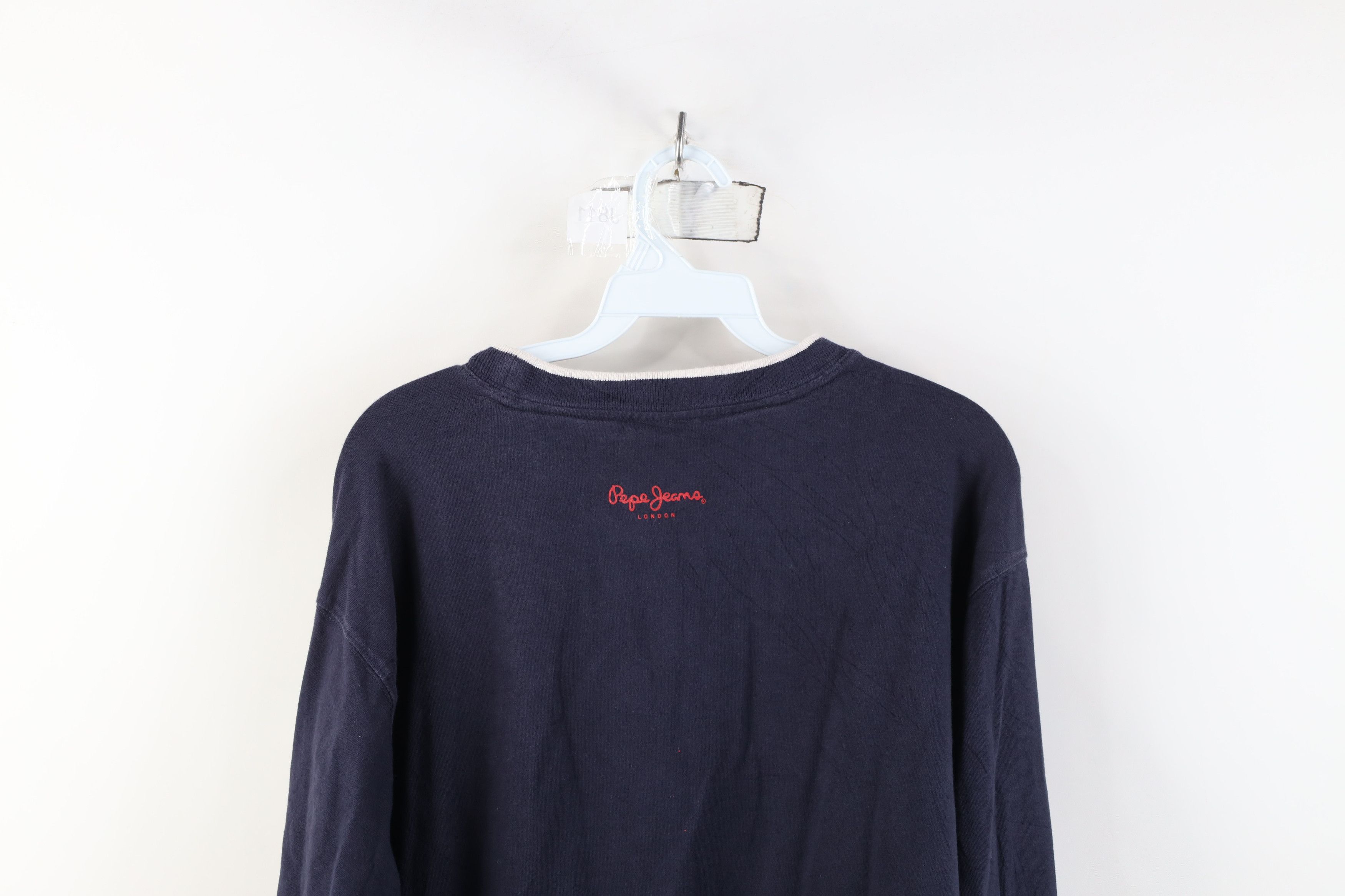 Vintage Vintage 90s Y2K Pepe Jeans Spell Baggy Long Sleeve T-Shirt Size US XL / EU 56 / 4 - 12 Thumbnail