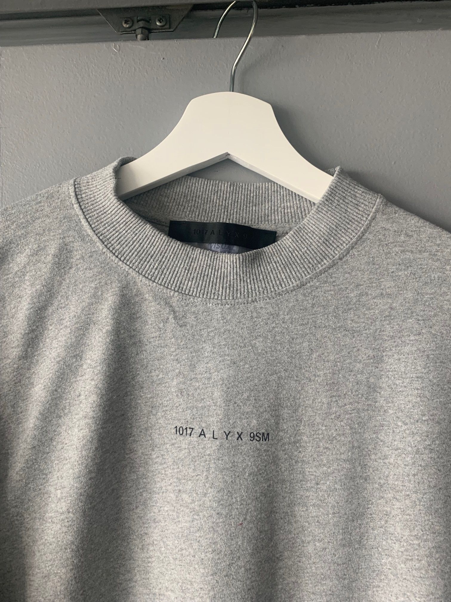 1017 ALYX 9SM Alyx Mock Neck Logo Long Sleeve (Gray) Size US S / EU 44-46 / 1 - 6 Thumbnail