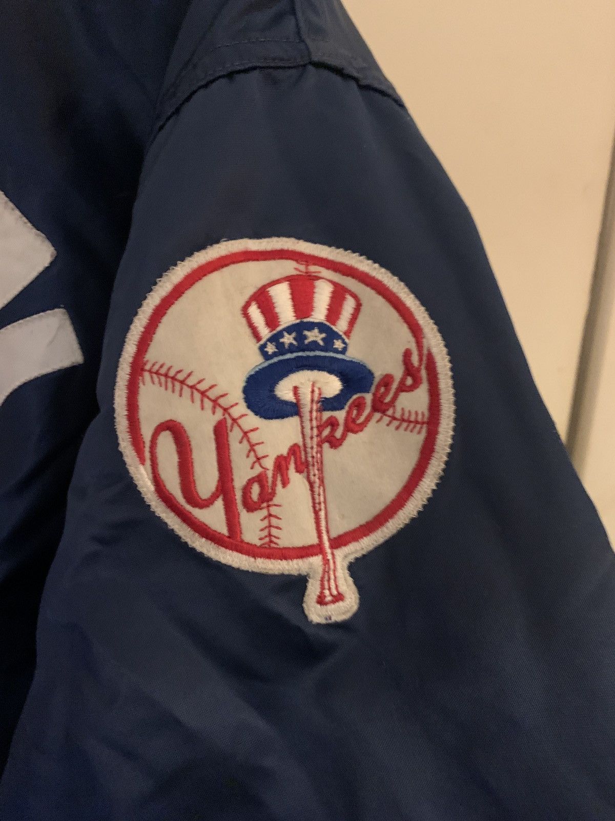 MLB 1990 INSANE VINTAGE MLB YANKEES JACKET Size US L / EU 52-54 / 3 - 4 Thumbnail