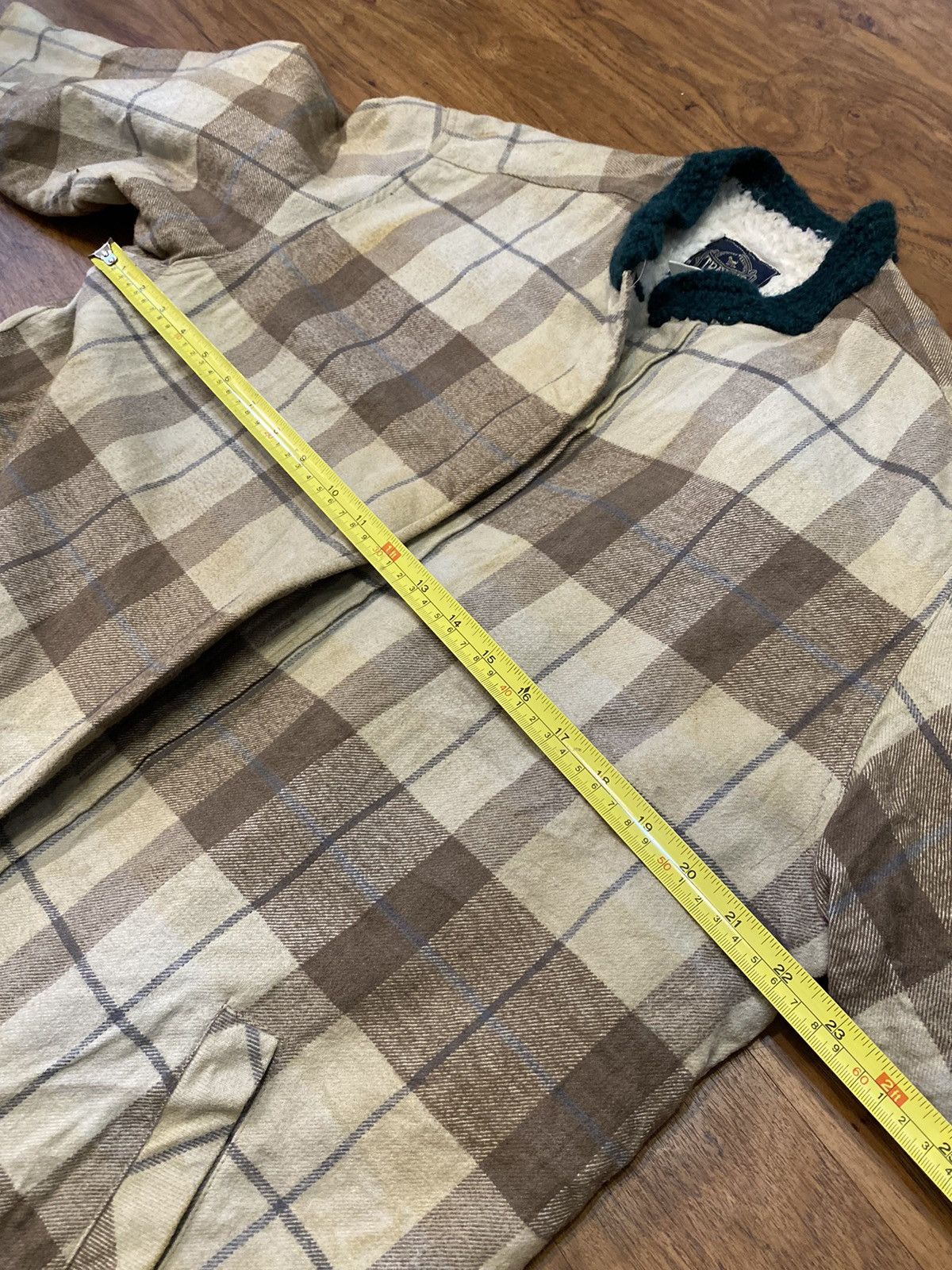 Japanese Brand Vintage 80’s Tray Up Jacket Plaid Sherpa Japanese Designer Size US L / EU 52-54 / 3 - 7 Thumbnail
