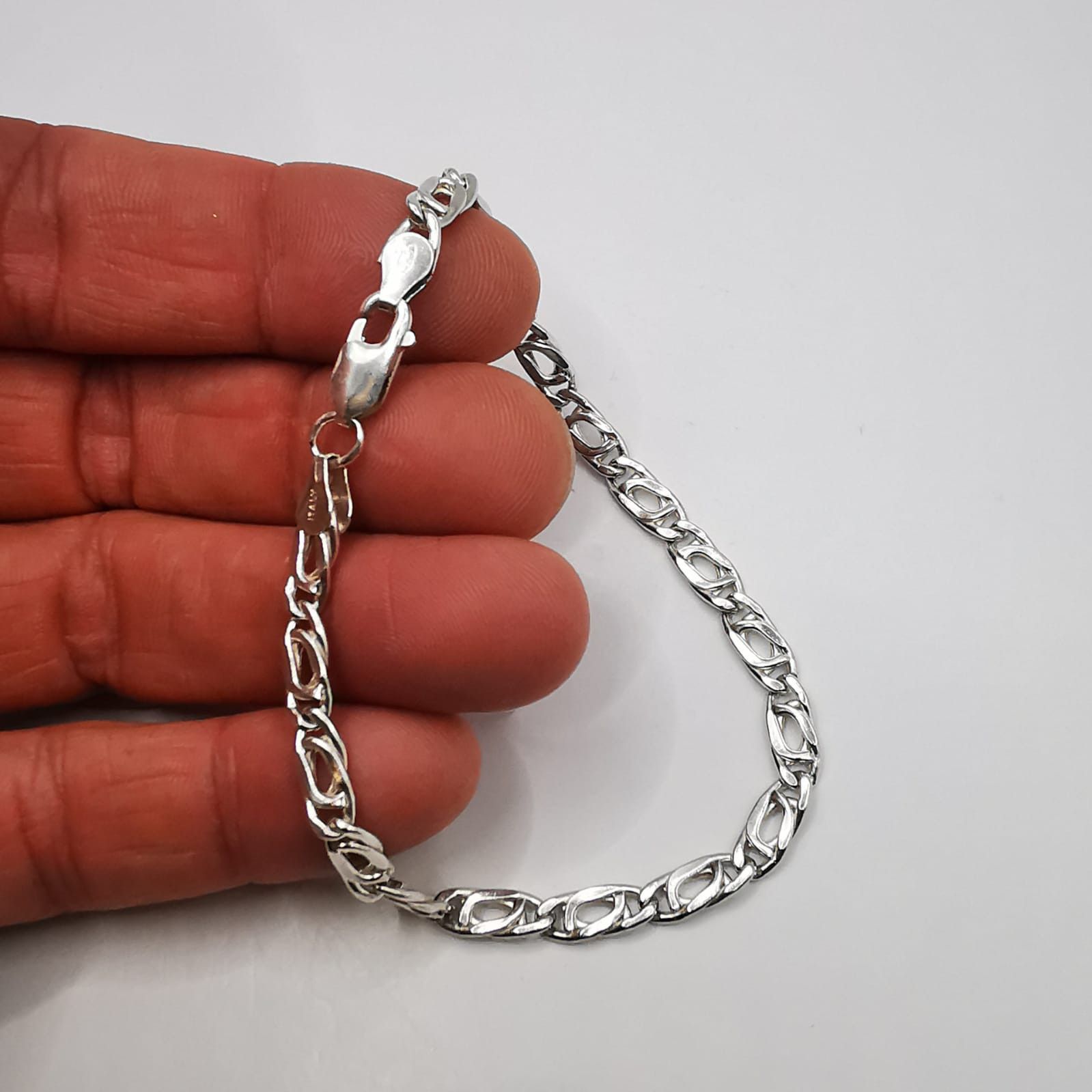 Sterling Silver Vintage Bracelet Jewelry,925 Sterling Silver, Handmade 5,96g Size ONE SIZE - 3 Thumbnail