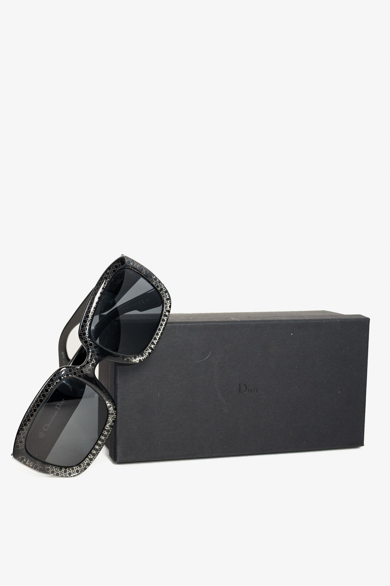 Dior Dior DDior PRN2K CD Geometric-Pattern Square Sunglasses Size ONE SIZE - 10 Thumbnail