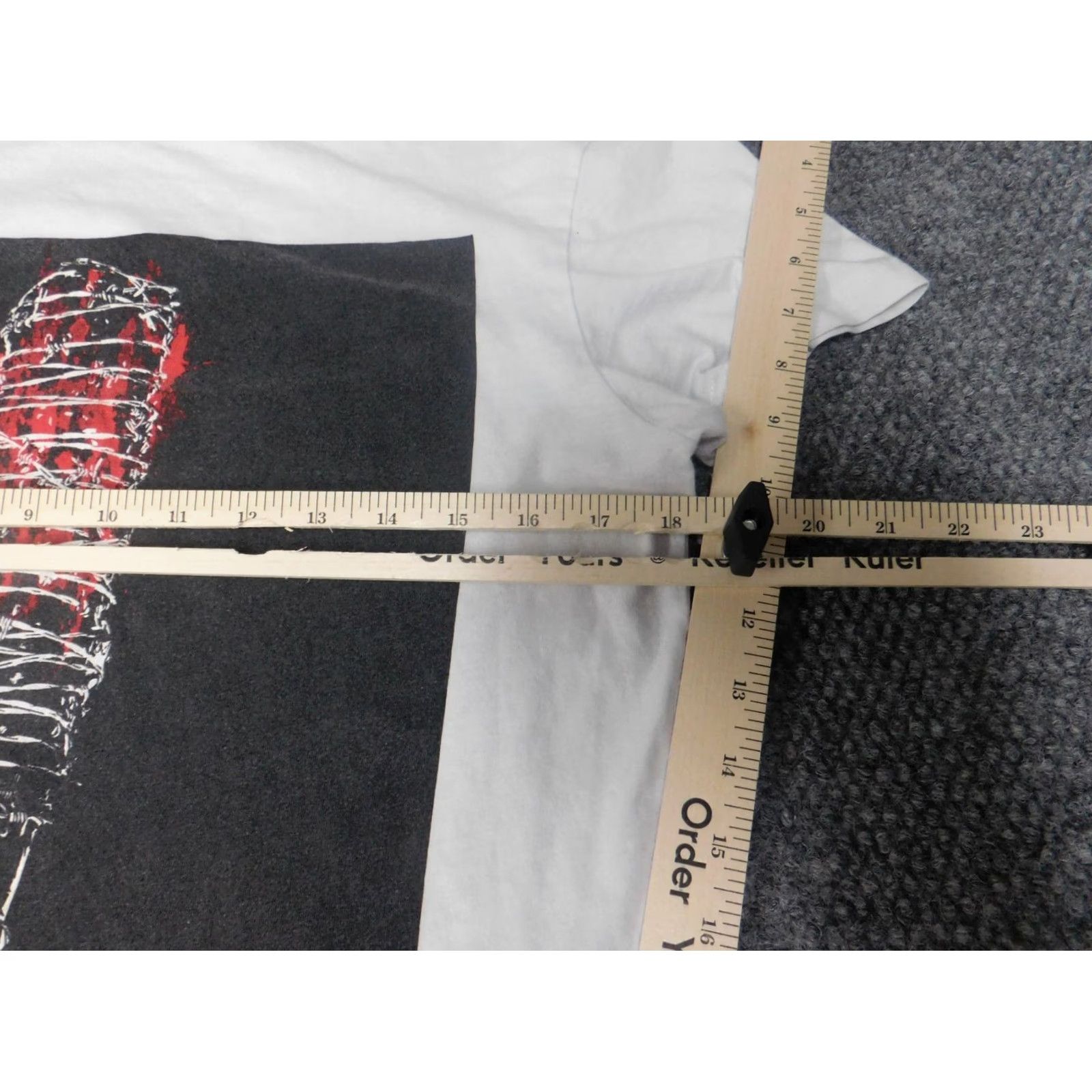Vintage The Walking Dead Mens Shirt Small White logo Cotton Short Sleeve Crew Neck T-Shirt Regular Breathable Pockets Movie Casual Graphic Size US S / EU 44-46 / 1 - 4 Thumbnail