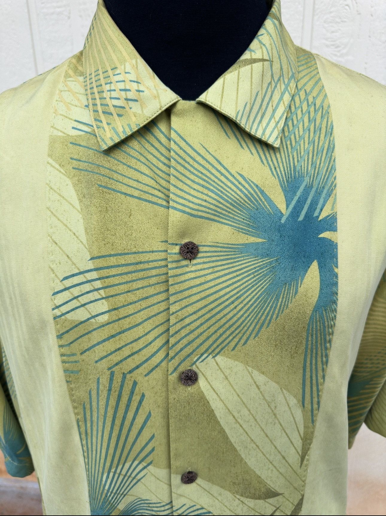 Tommy Bahama New Tommy Bahama 100% Silk Green Men's Large Size US L / EU 52-54 / 3 - 3 Thumbnail