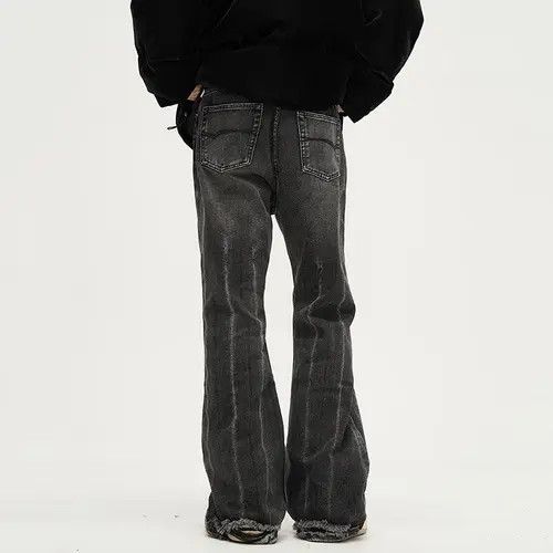 Japanese Brand Baggy streetwear y2k flared ripped jeans pants wide leg Size US 32 / EU 48 - 7 Thumbnail