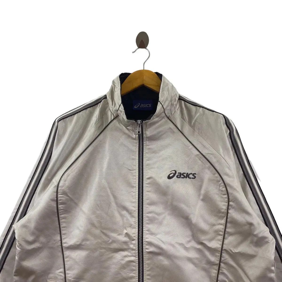Asics Vintage ASICS JAPAN x JASPO Material Outdoor Silver Jacket Size M / US 6-8 / IT 42-44 - 3 Thumbnail