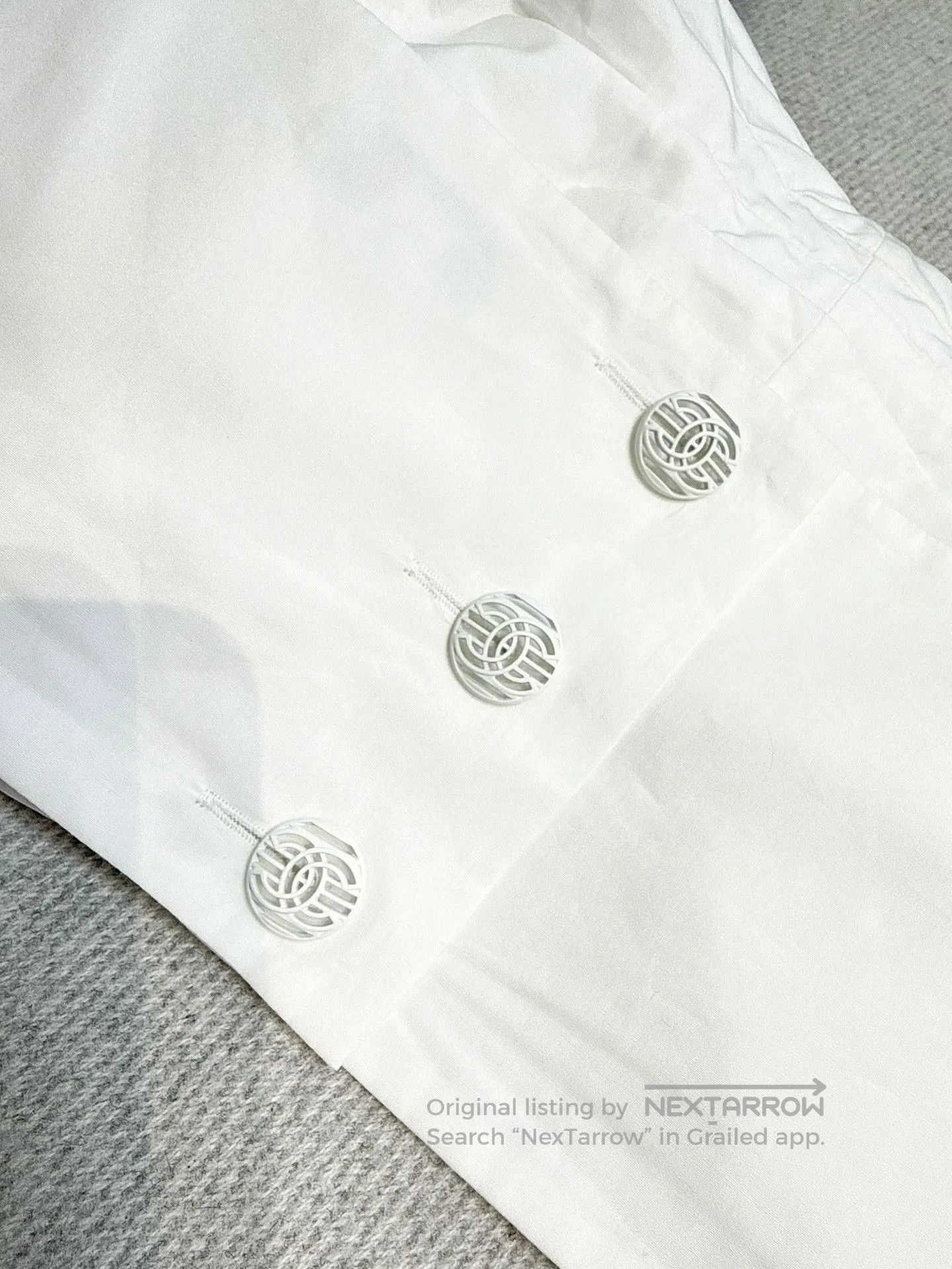 Chanel Chanel 20C White Bow Camellia Camisole. Size XS / US 0-2 / IT 36-38 - 7 Thumbnail