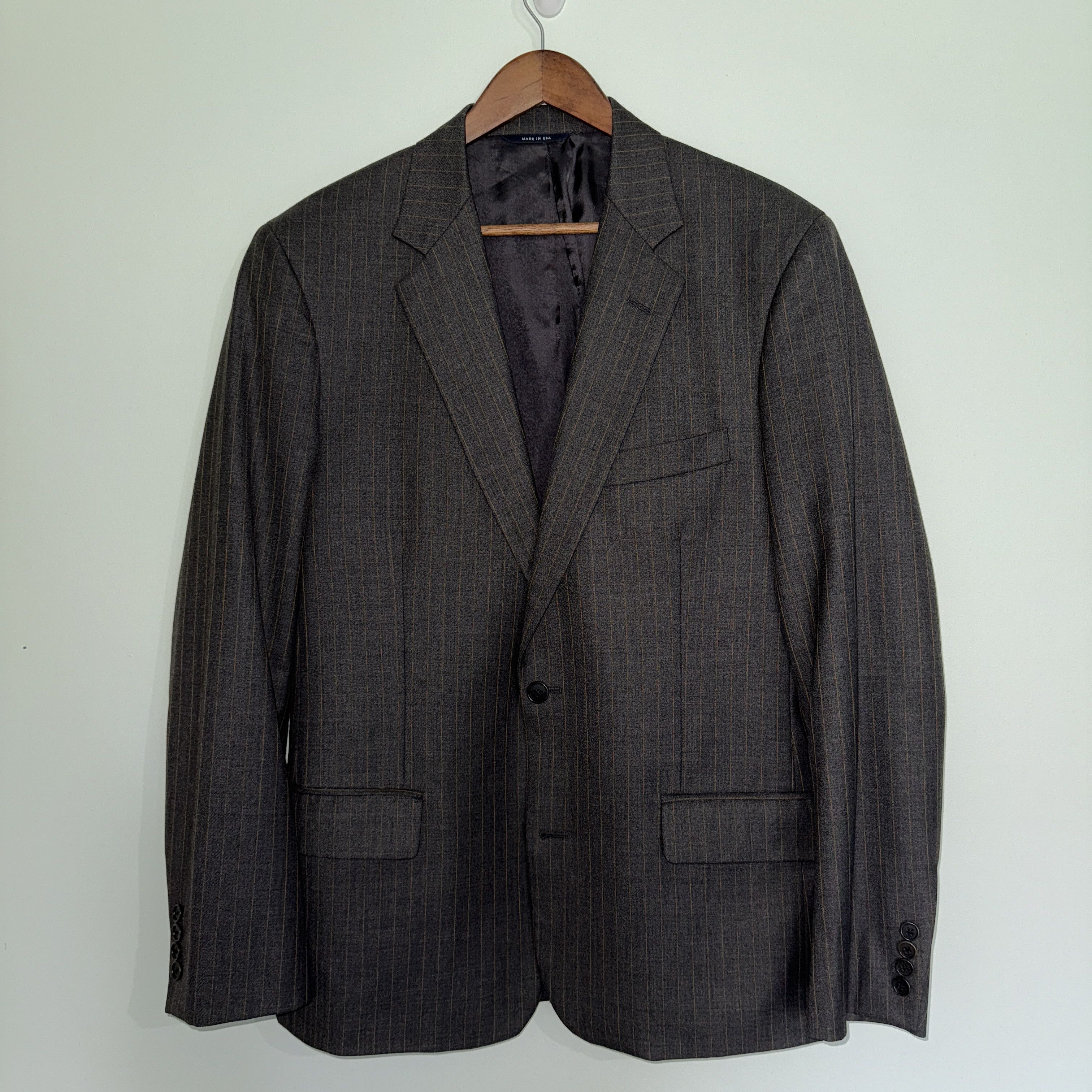 Brooks Brothers Brooks Brothers 42R Grey Pinstripe Blazer Size 42R - 1 Thumbnail