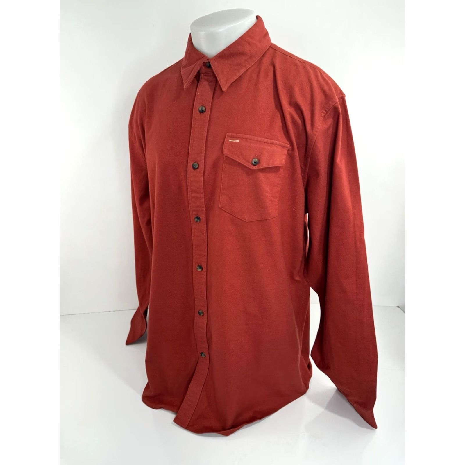 Vintage CRIQUET Shirt Mens 2XL Red Flannel Heavy Duty Chamois Work Button-Up Long Sleeve New w TAG Size US XXL / EU 58 / 5 - 2 Thumbnail