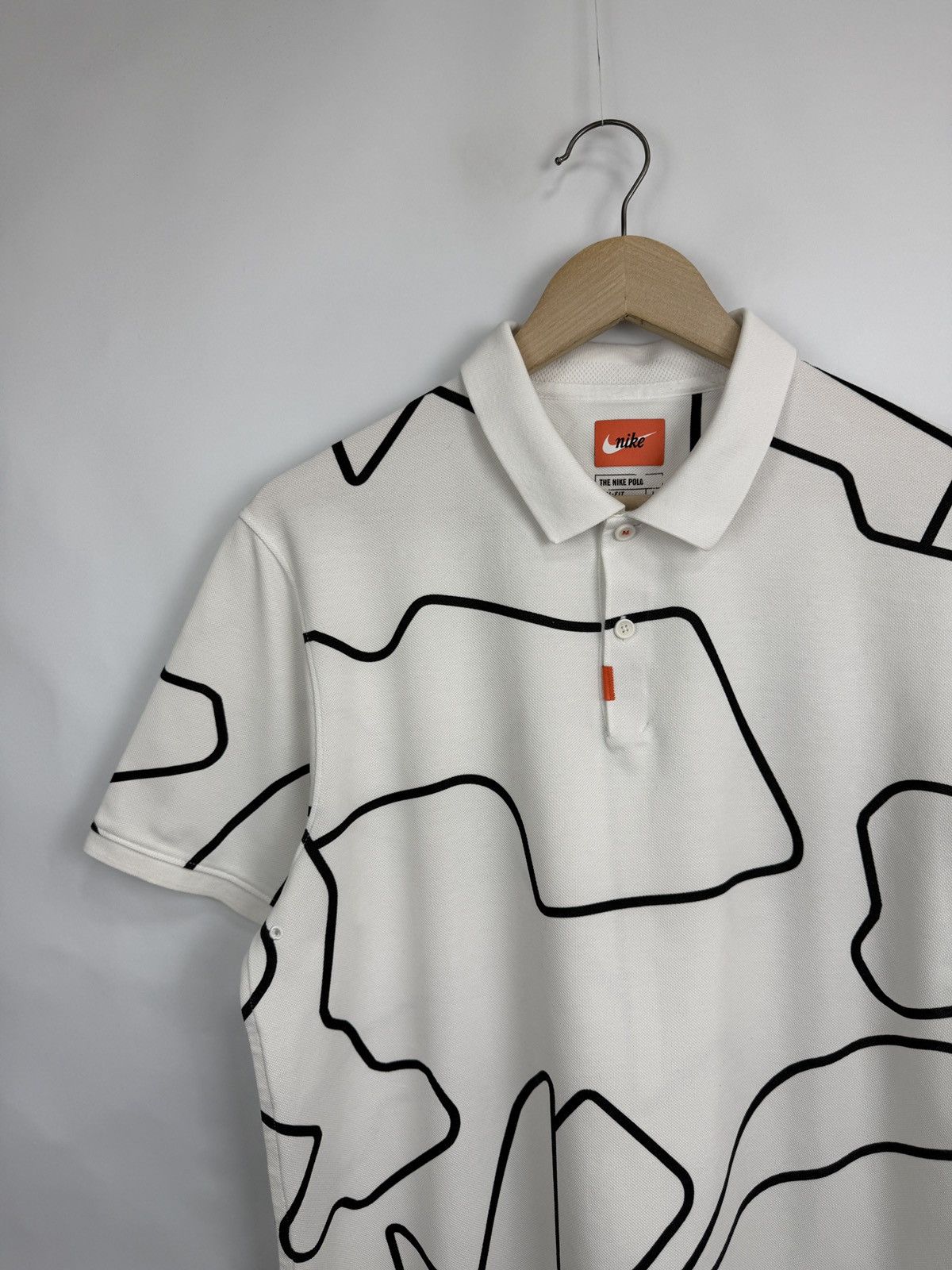 Nike 🇺🇸 🎾 Nike Tennis Abstract Polo T-Shirt Dri-FIT Y2K Rare Size US L / EU 52-54 / 3 - 3 Thumbnail