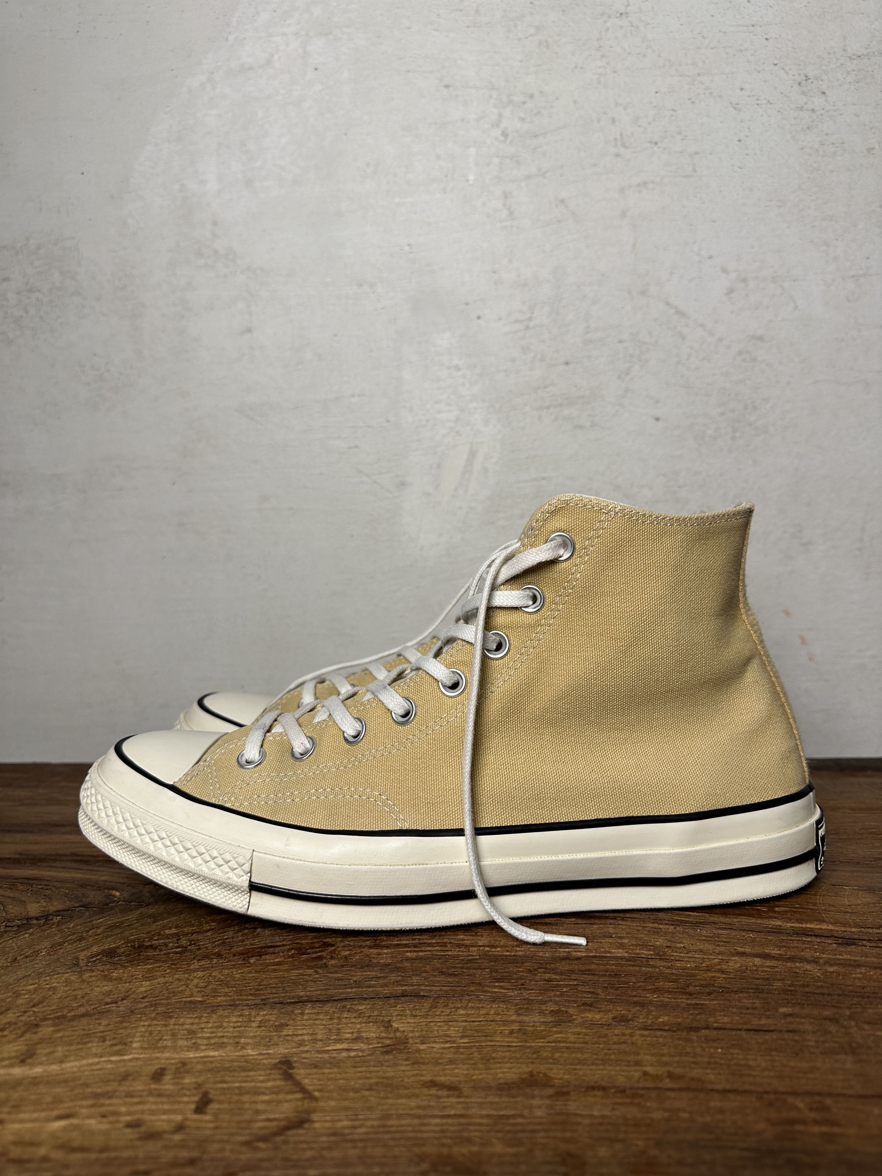 Converse Converse Chuck 70 Hi Gold Canvas Sneakers Size US 10.5 / EU 43-44 - 3 Thumbnail