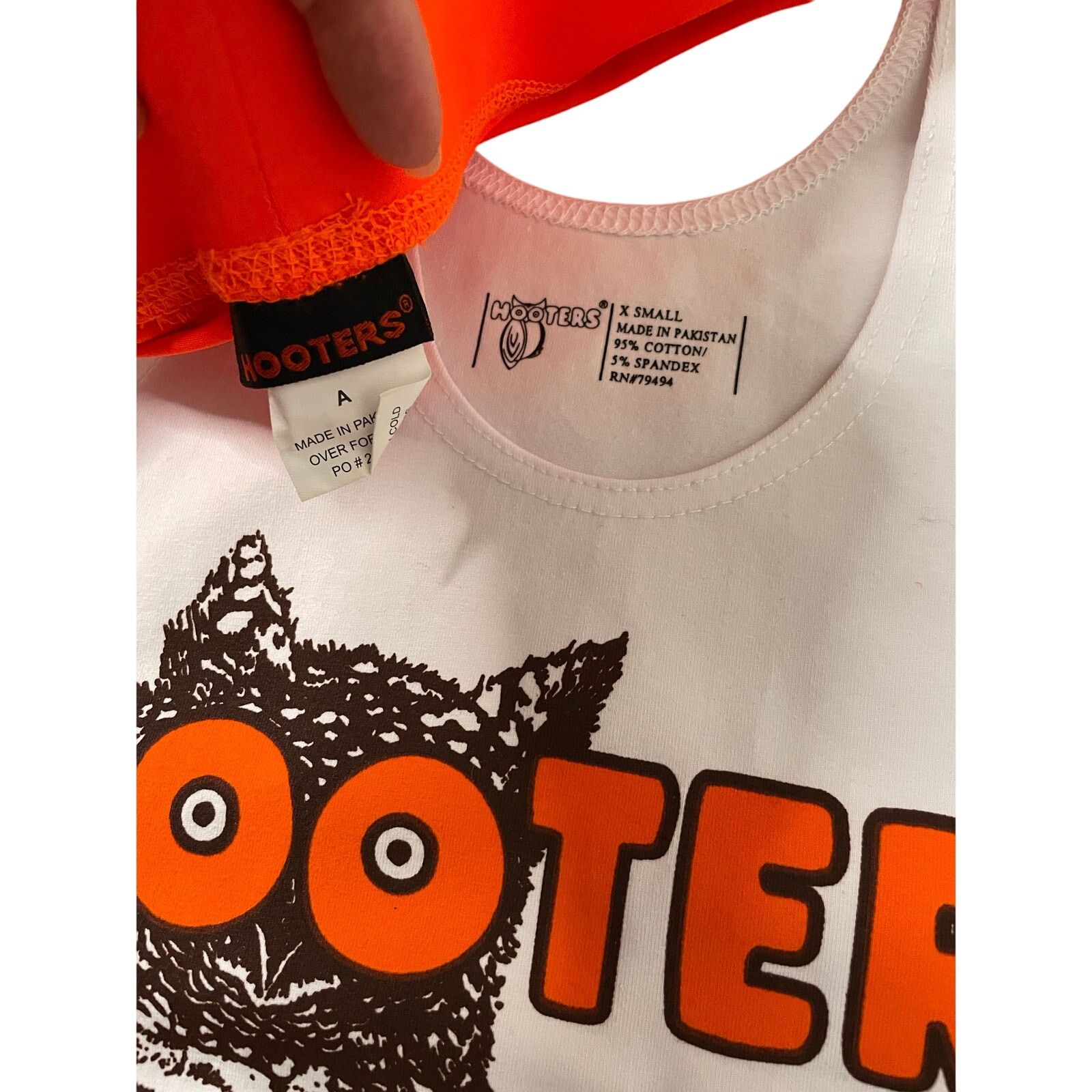 Other New Hooters Tank Shorts Pouch Name Tag Socks Pantyhose Xs Size XS / US 0-2 / IT 36-38 - 9 Thumbnail
