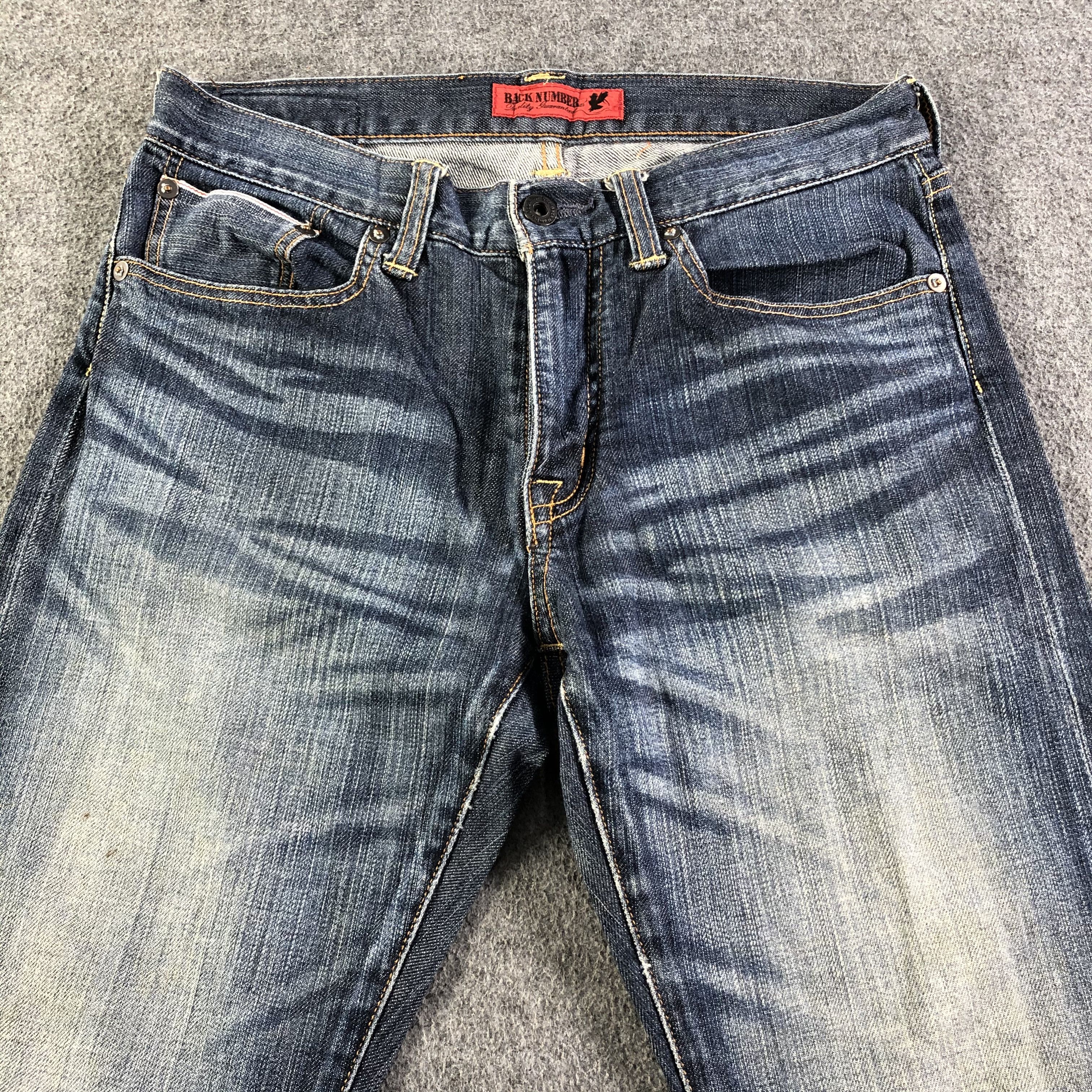 Vintage Vintage Blue Wash Back Number Selvedge Jeans-J2979 Size US 30 / EU 46 - 3 Thumbnail