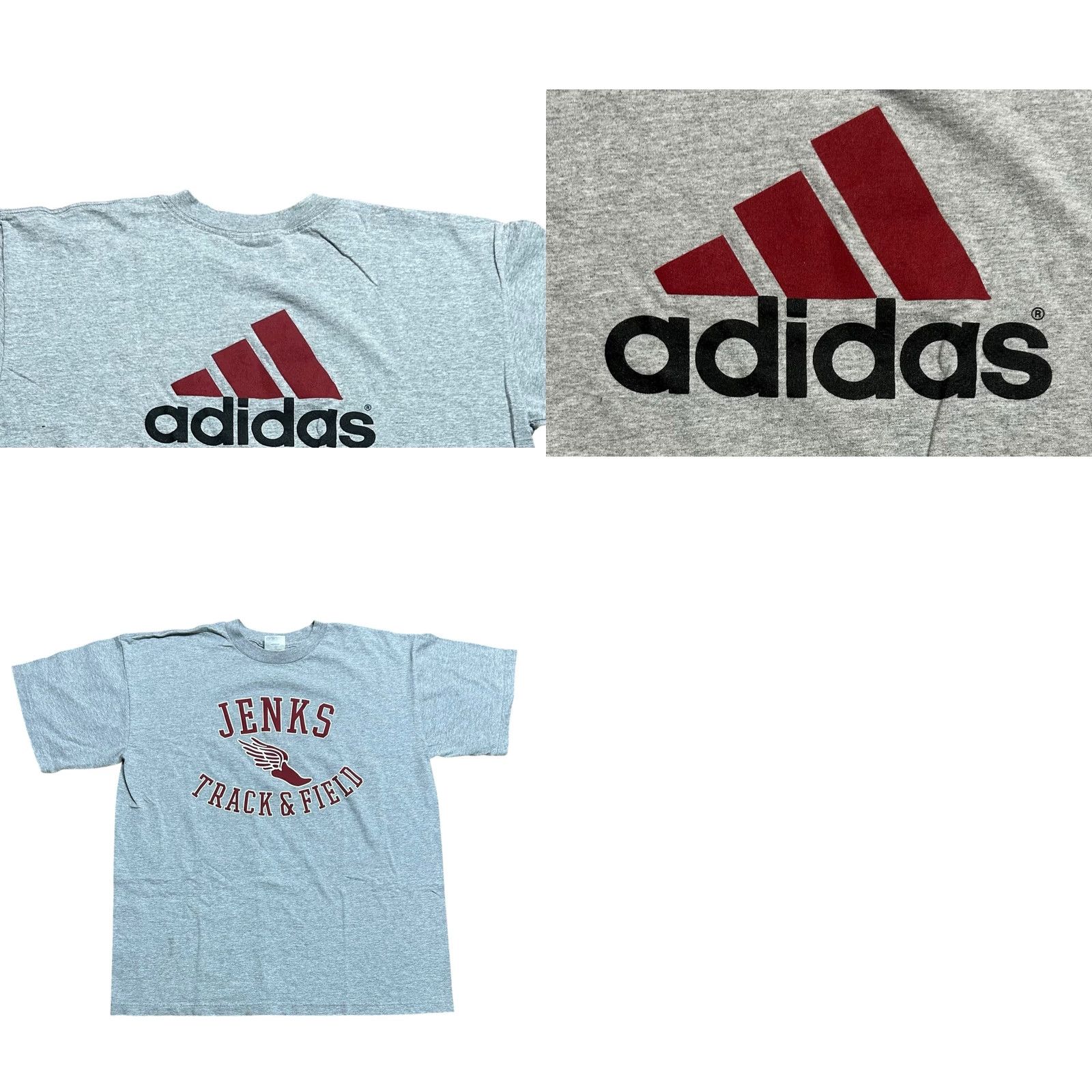 Adidas Adidas T-Shirt Men Large Gray Short Sleeve Vintage 90s Sports Logo Crew Neck Short Sleeve Cotton Knit Regular Fit Size US L / EU 52-54 / 3 - 10 Thumbnail