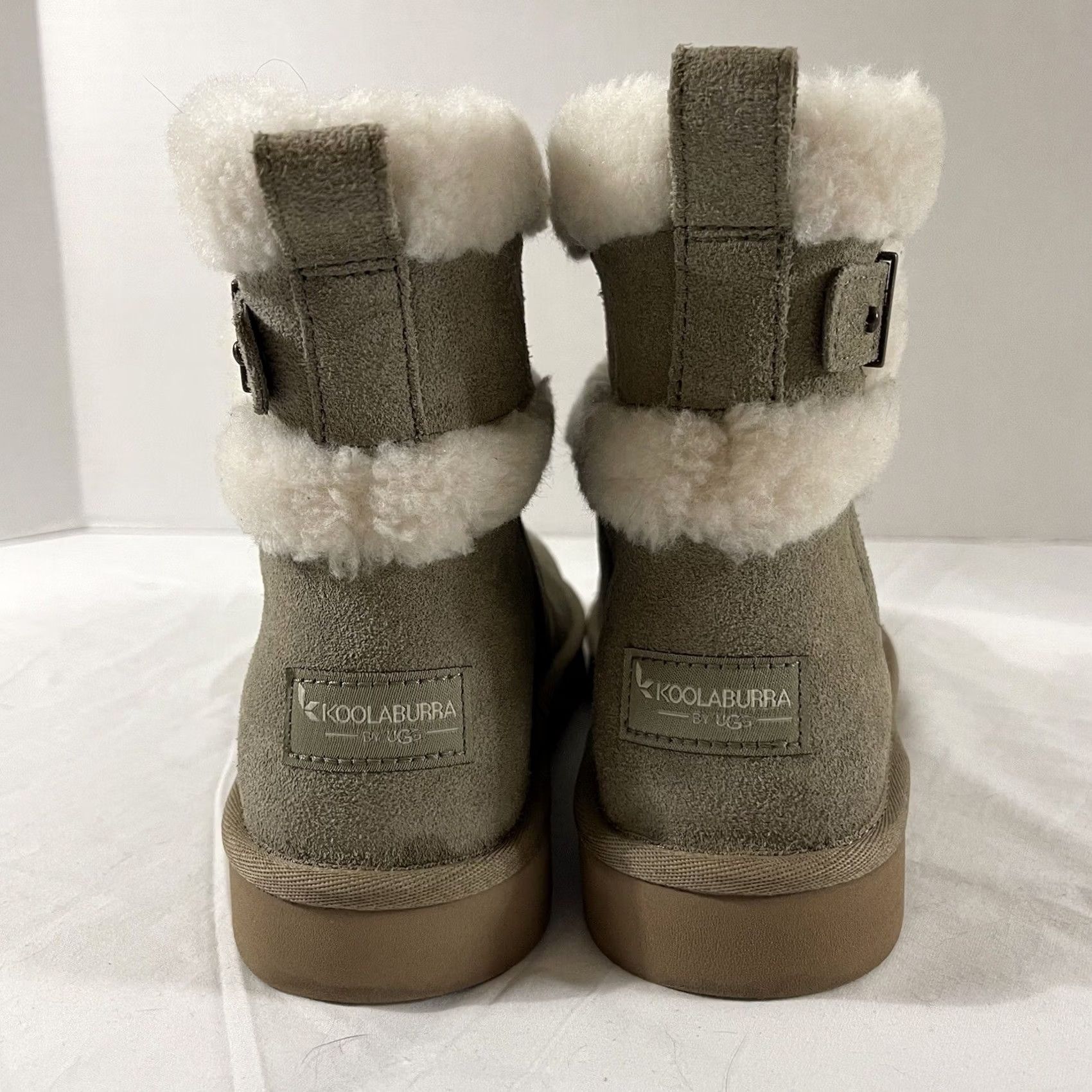 Ugg Koolaburra By Ugg Women's BARLEE Mini Boots Dune Gray 1133079 Mini Bootie Winter 7 US Womens Gray 38 EU XS-regular (adult) - 1133079-210 Size US 5 / IT 35 - 4 Thumbnail