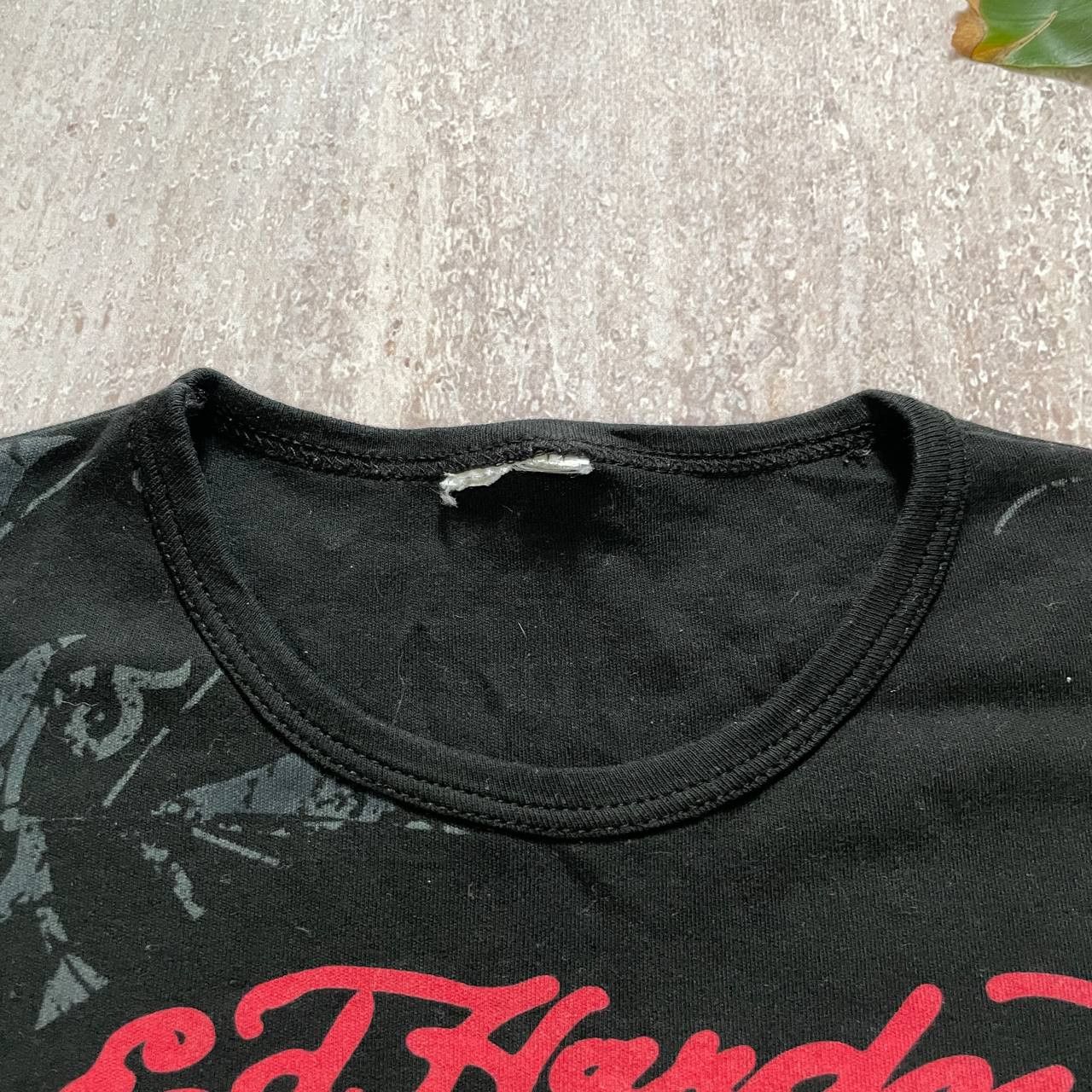 Ed Hardy × Vintage VINTAGE Y2K ED HARDY ALL OVER PRINT BOXY GLAMOUR RARE TEE Size L / US 10 / IT 46 - 4 Thumbnail