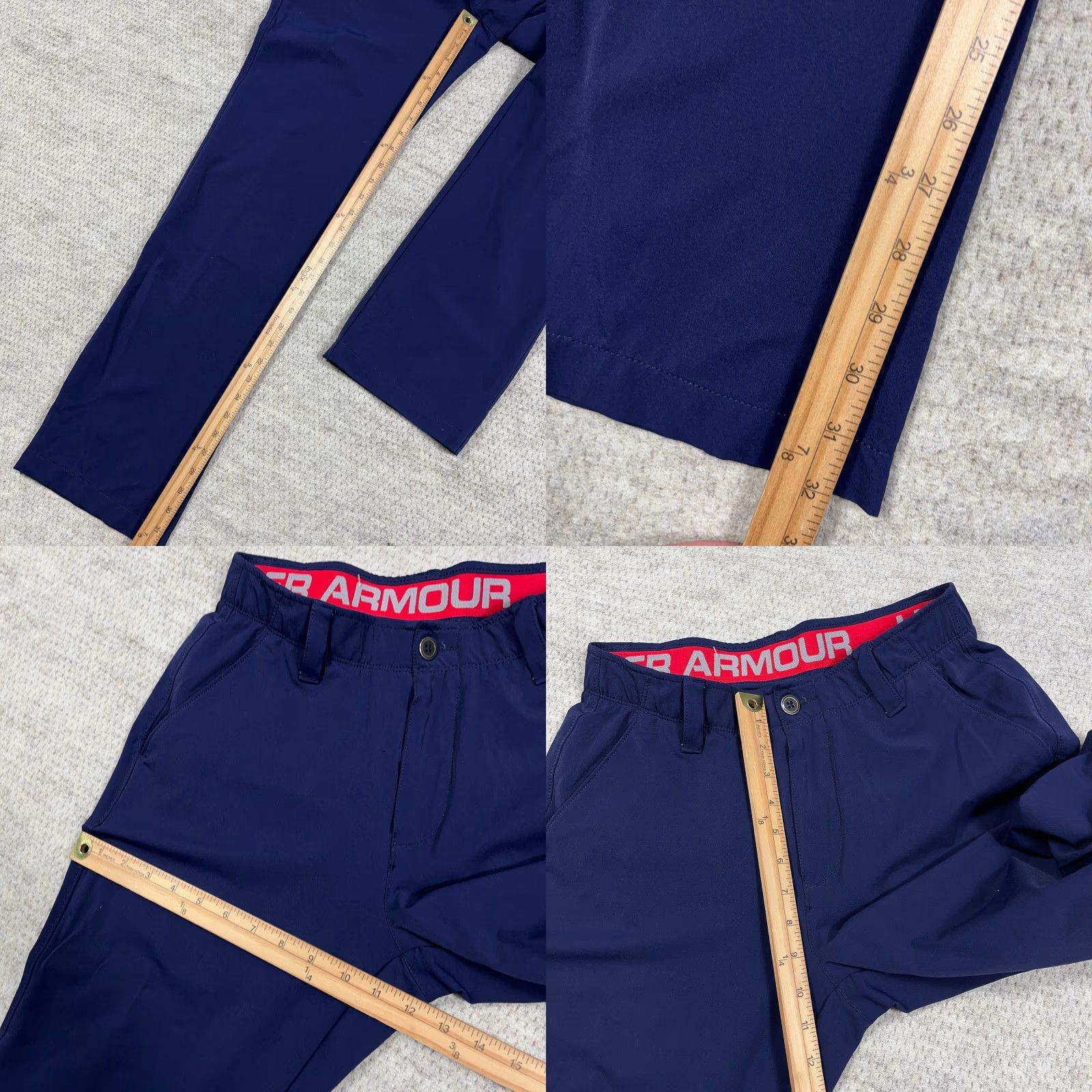 Under Armour Under Armour Golf Pants Men 30x32 Navy Blue Straight Leg Chino Performance Adult Size US 30 / EU 46 - 8 Thumbnail