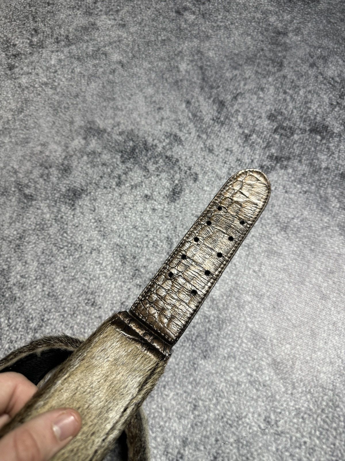 Other Y2K Vintage Fur Cowboy Belts Streetwear USA Style Rare Size ONE SIZE - 4 Thumbnail