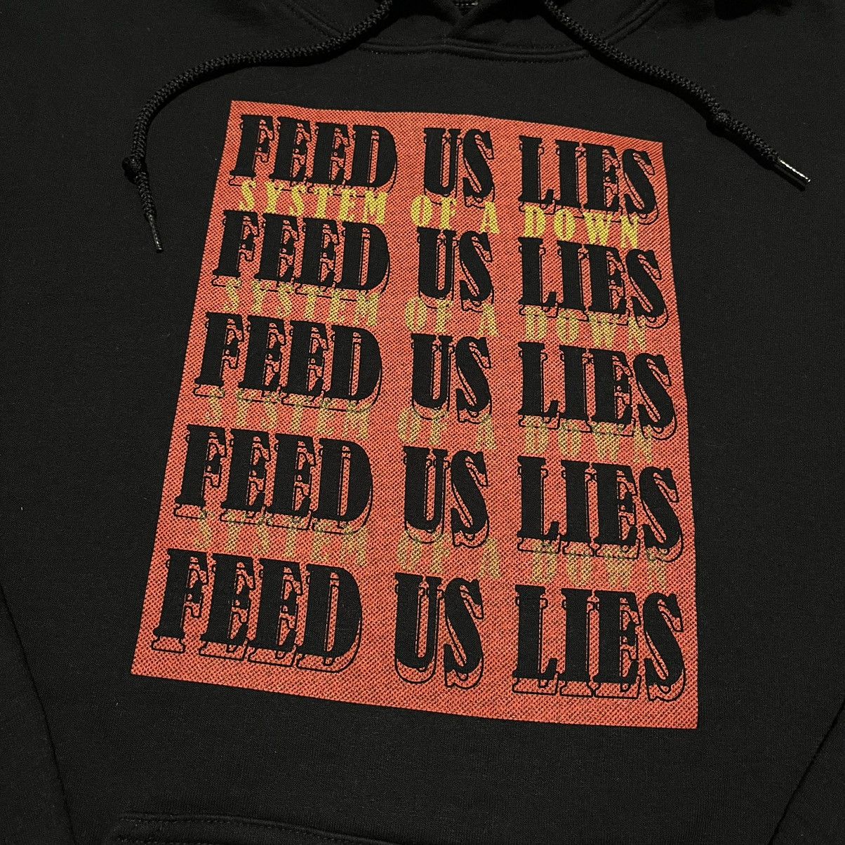 Band Tees Vintage System of a Down Feed Us Lies Logo Pullover Hoodie Size US M / EU 48-50 / 2 - 3 Thumbnail