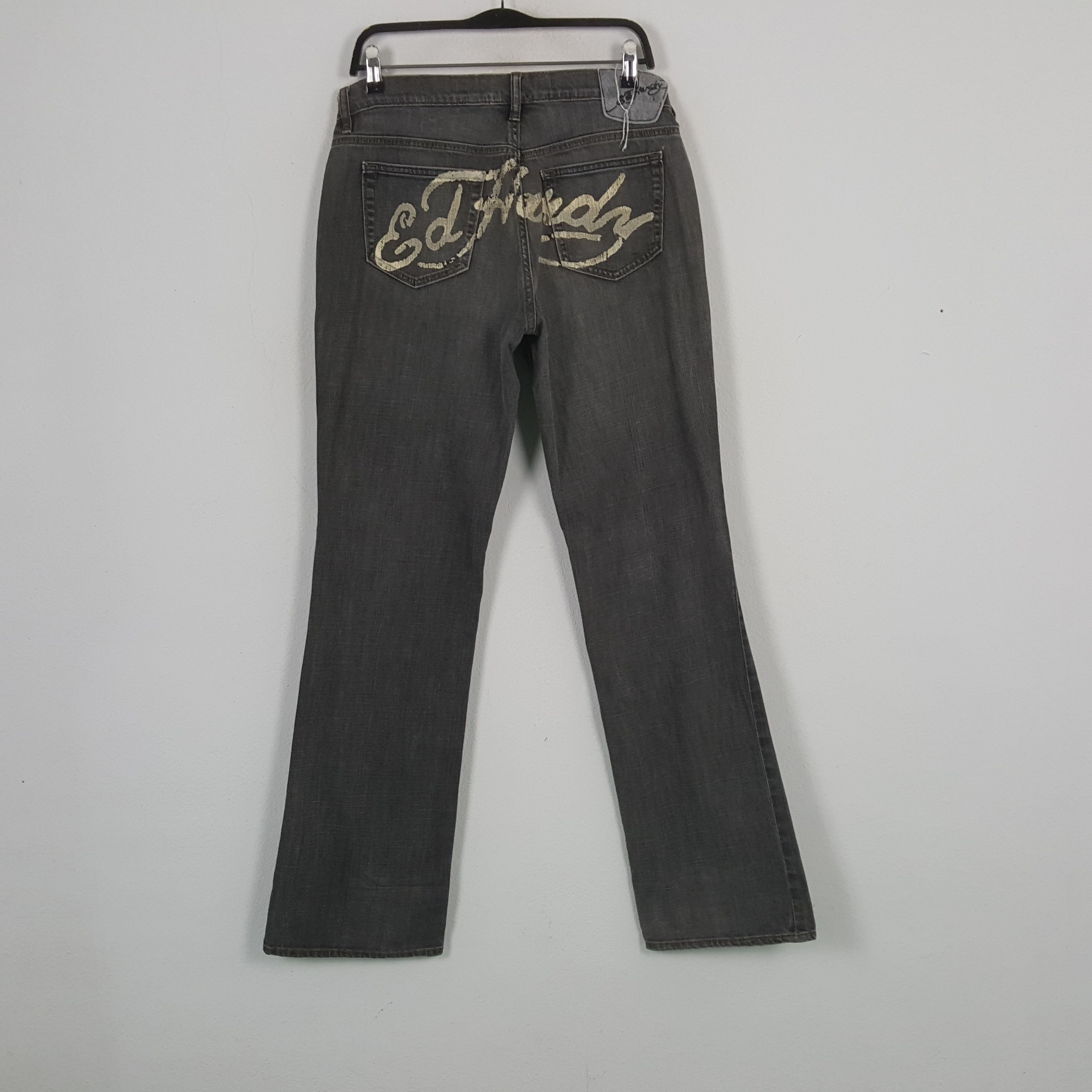 Ed Hardy × Vintage ED HARDEY Fashion Brand Jeans C280N22 Size 34" / US 12 / IT 48 - 1 Thumbnail