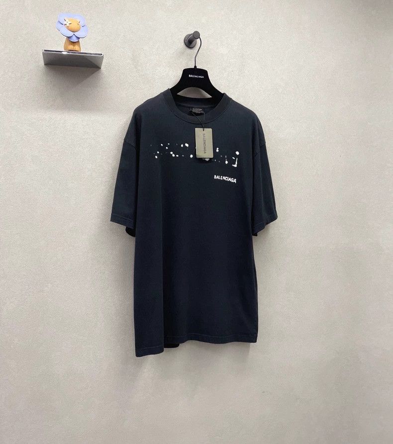 Balenciaga Balenciaga Logo Letter Printed Crew Neck Short Sleeve T-Sh Size US M / EU 48-50 / 2 - 3 Thumbnail