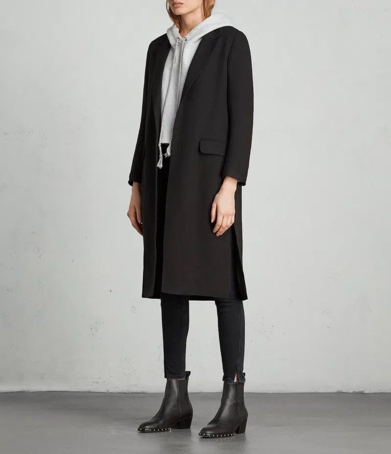 Allsaints Allsaints Aleida Duster Viscose Light Coat Size XS / US 0-2 / IT 36-38 - 5 Thumbnail