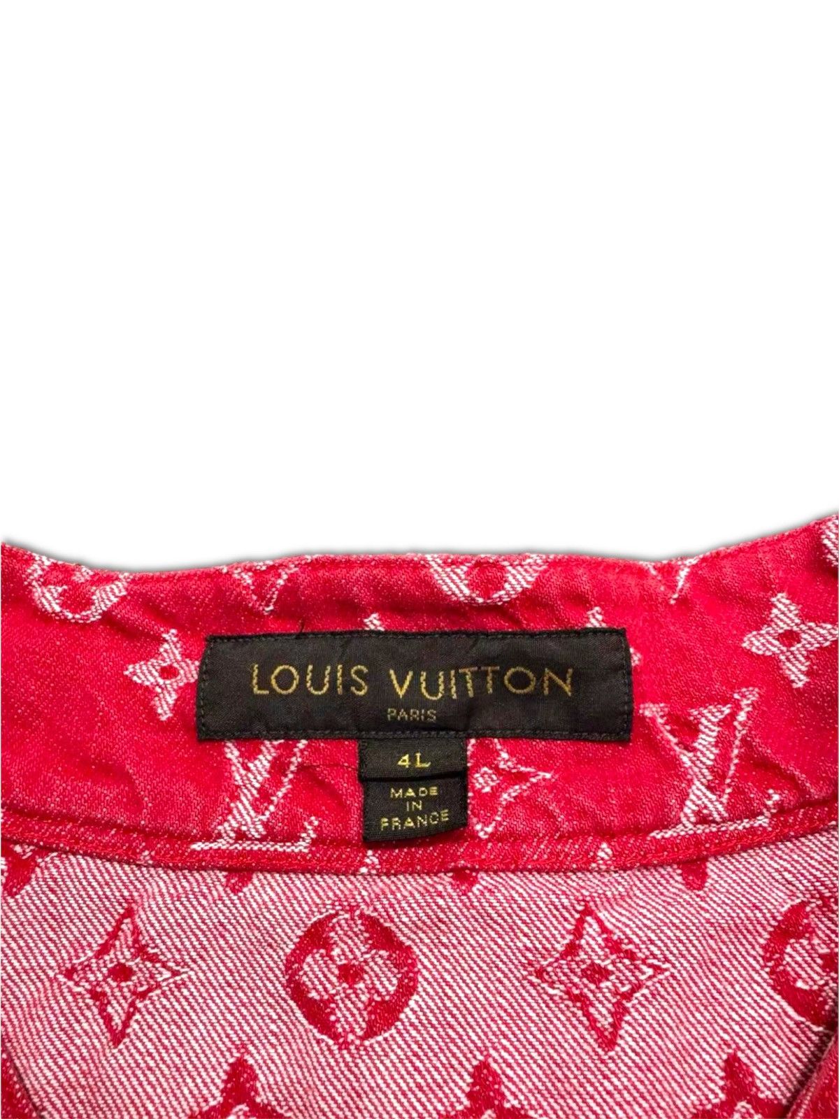 Louis Vuitton × Supreme Louis Vuitton X Supreme 4L Baseball Jersey Denim Monogram Size US XXL / EU 58 / 5 - 5 Thumbnail