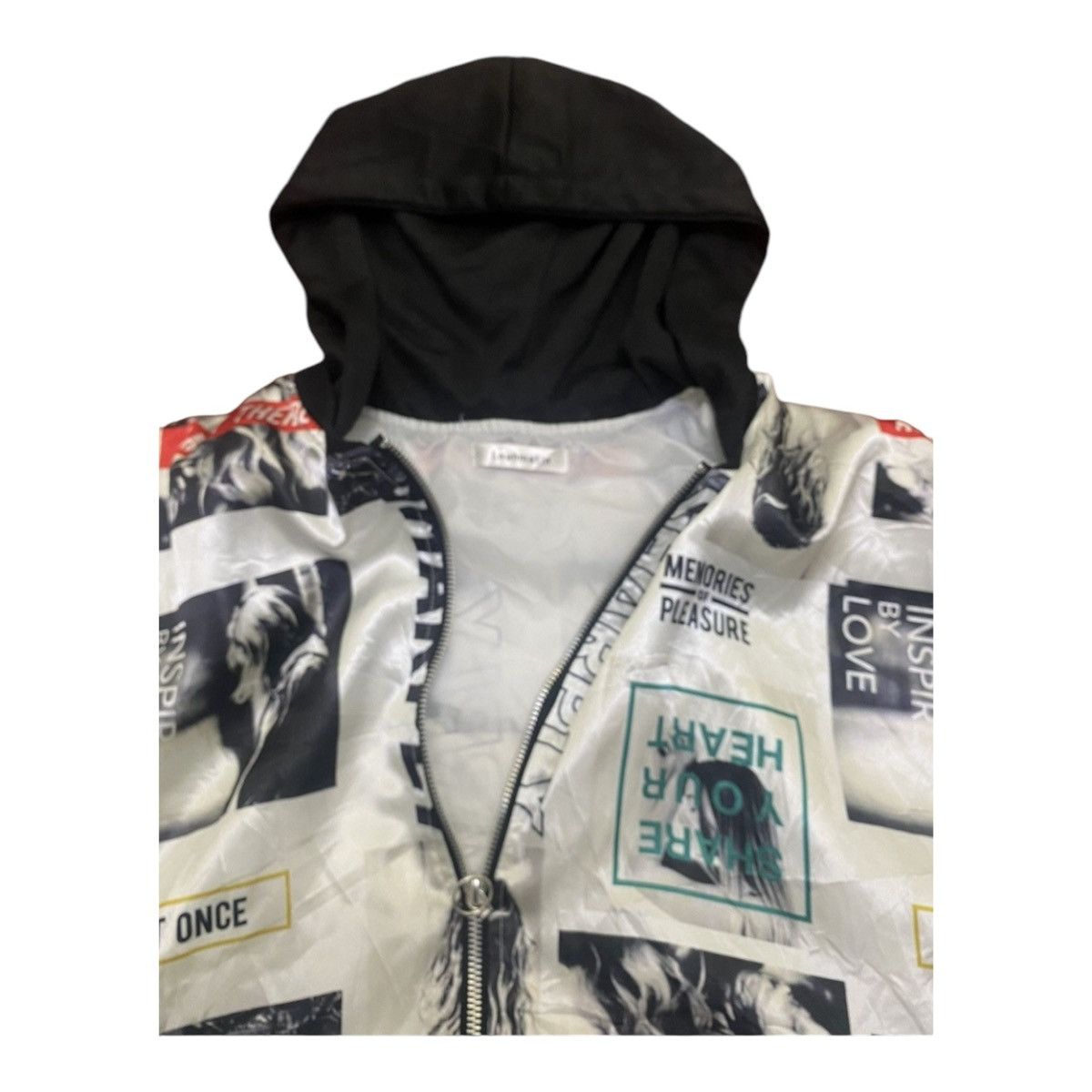 Japanese Brand AVANT GARDE Leahmantin full print light jacket hoodie Size US L / EU 52-54 / 3 - 5 Thumbnail
