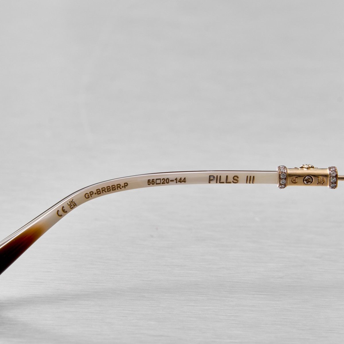 Chrome Hearts CHROME HEARTS PILLS III GP - BRBBR DIAMOND BOY GLASSES Size ONE SIZE - 7 Thumbnail