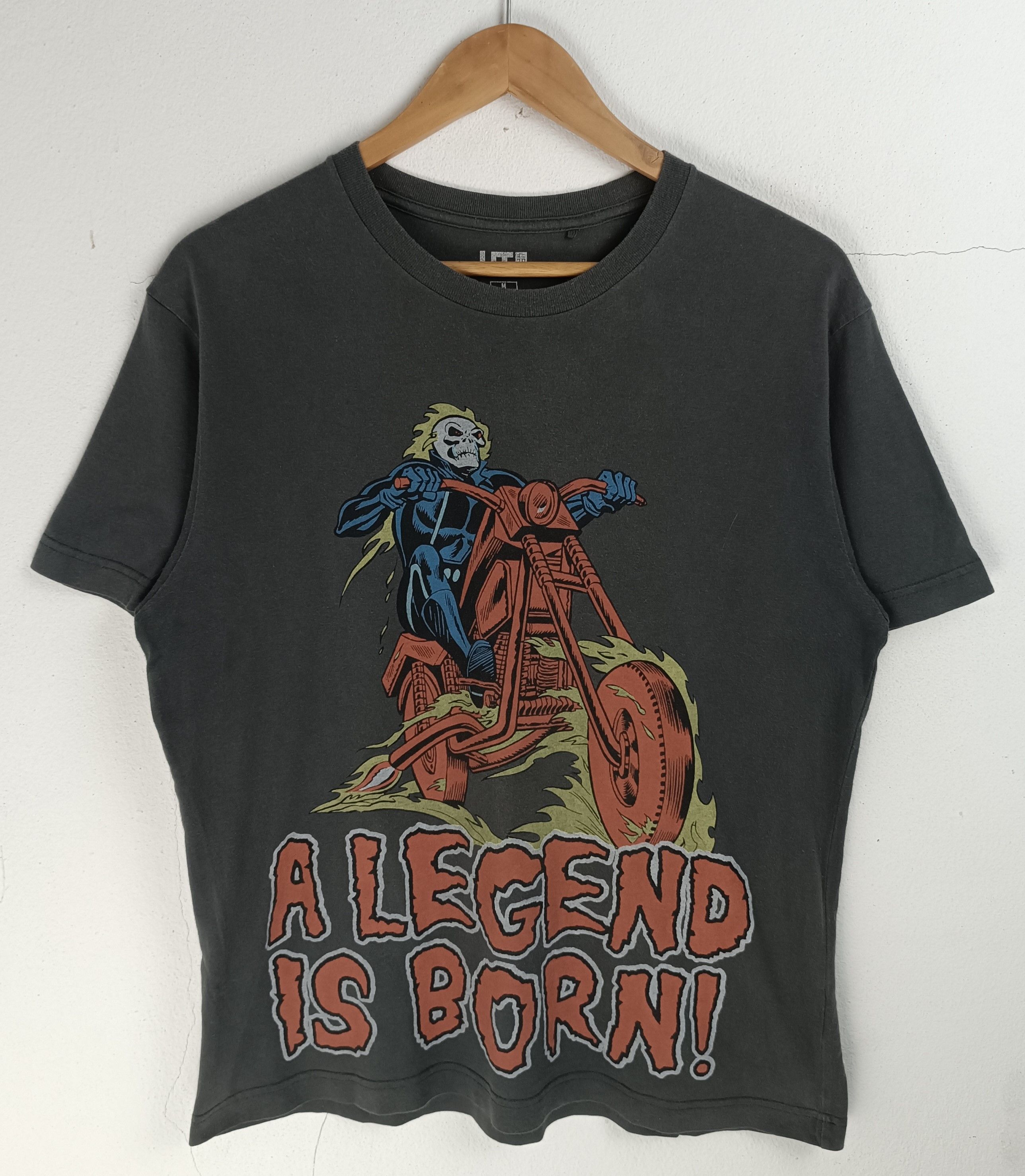 Marvel Comics VINTAGE GHOST RIDER A LEGEND IS BORN TEE marvel ironman Size US M / EU 48-50 / 2 - 3 Thumbnail