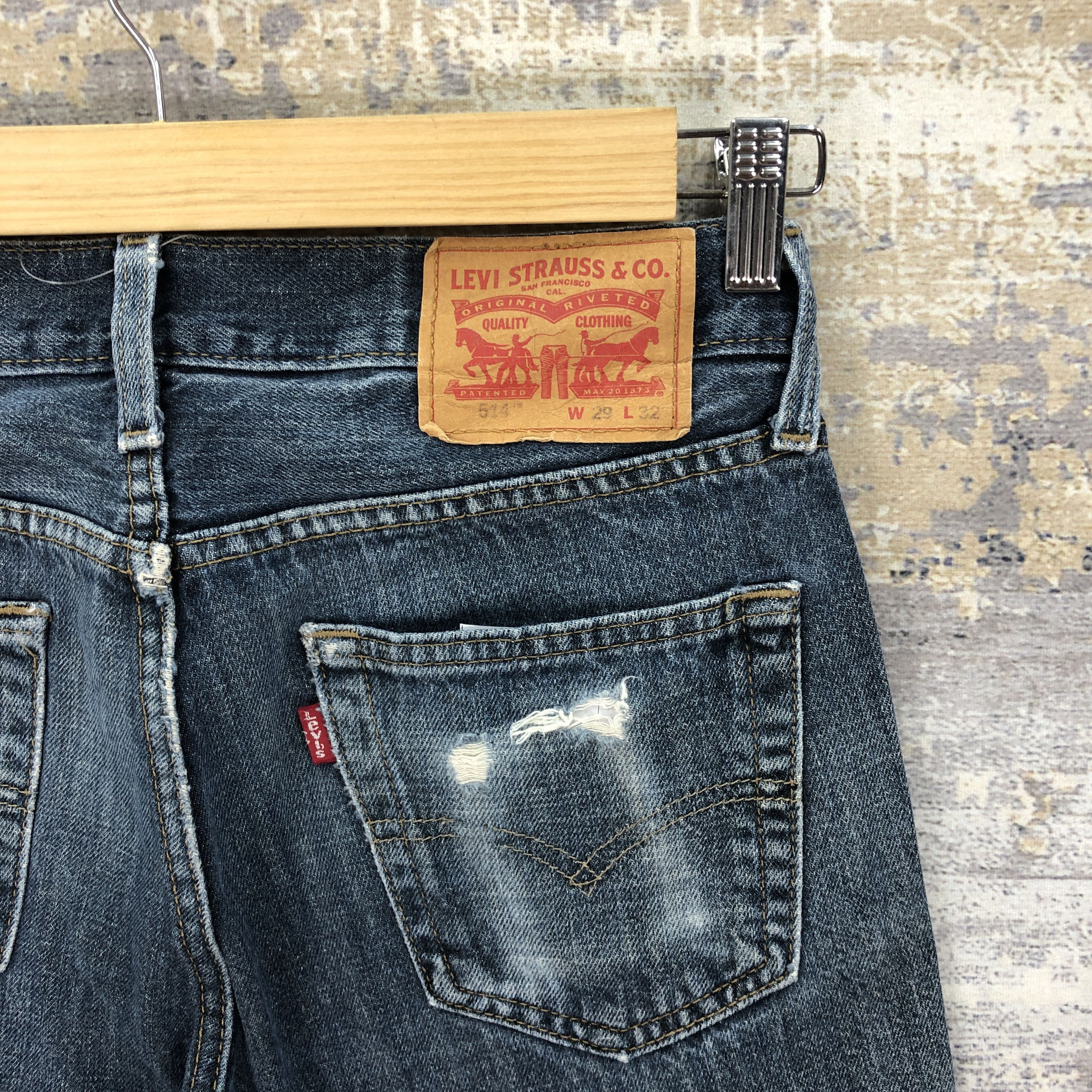 Levi's Vintage Levis 514 Jeans Distressed Levi's Faded Denim Size 28" / US 6 / IT 42 - 5 Thumbnail