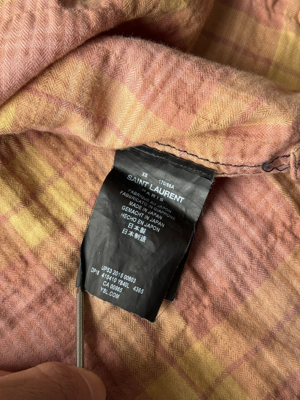 Saint Laurent Paris Saint Laurent Paris SS16 Surf Sound Bleached Raw Flannel Size US XS / EU 42 / 0 - 8 Thumbnail