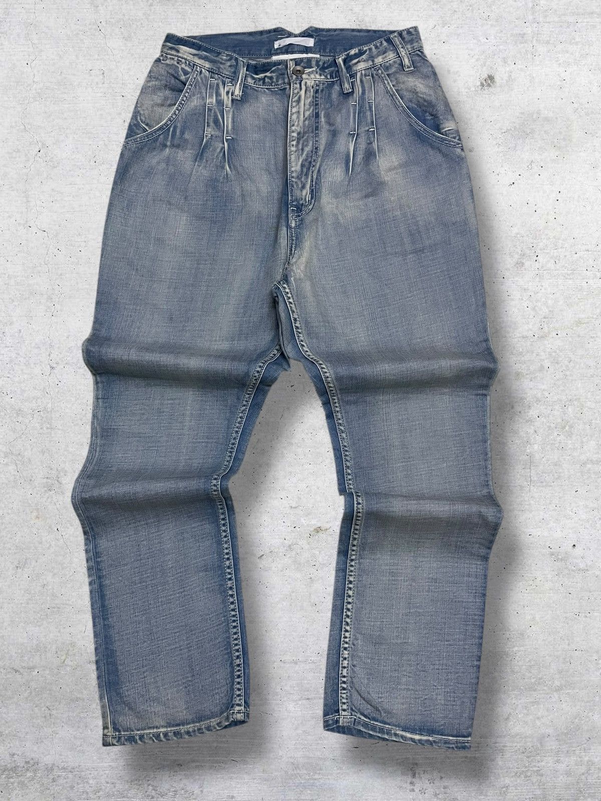 Ne-Net VINTAGE JAPAN 90S ISSEY MIYAKE NE-NET BLUEWASHED DENIM Size US 27 - 1 Thumbnail