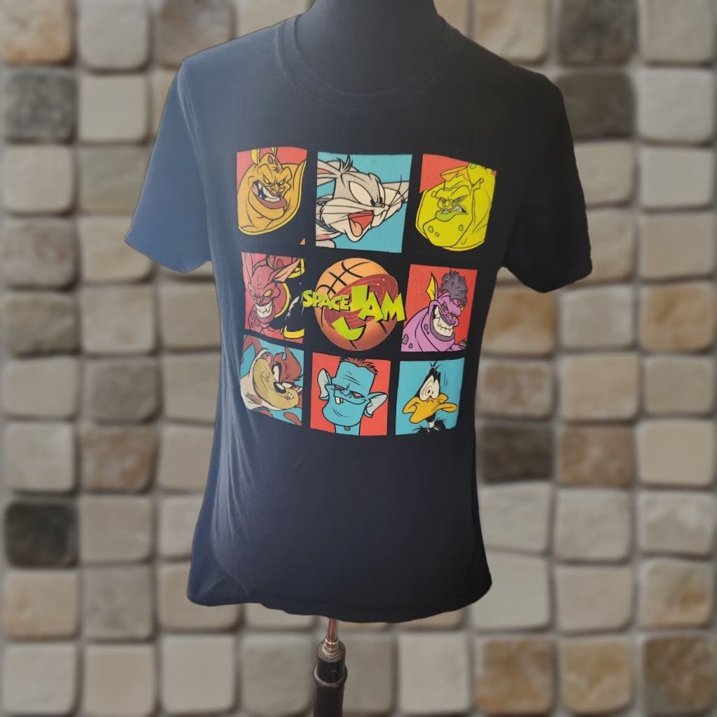 Vintage Space Jam Mens Classic Tune Squad Black T-Shirt Size Medium Size US M / EU 48-50 / 2 - 1 Thumbnail