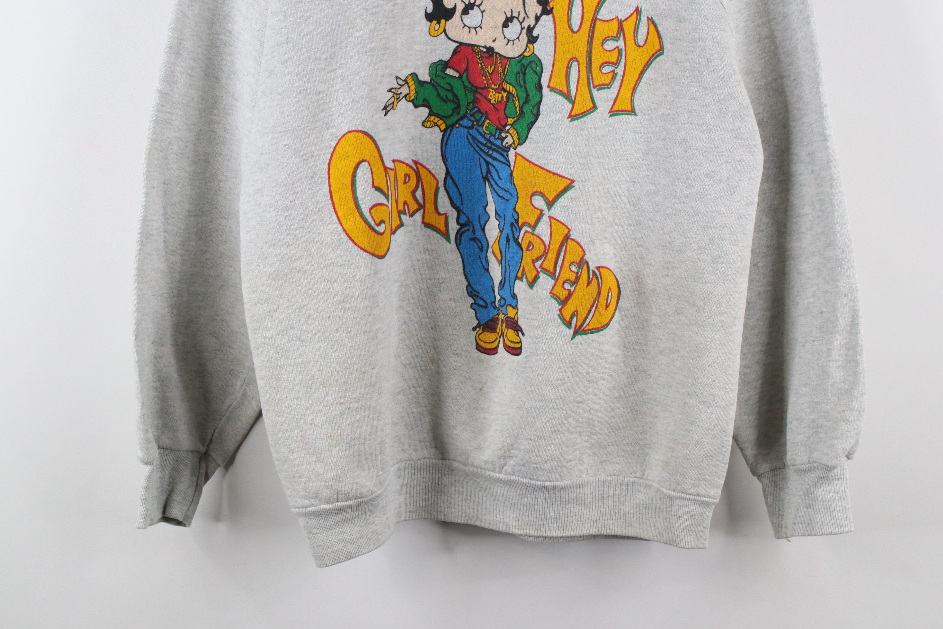 Vintage Vintage 90s Hip Hop Betty Boop Crewneck Sweatshirt USA Size L / US 10 / IT 46 - 3 Thumbnail