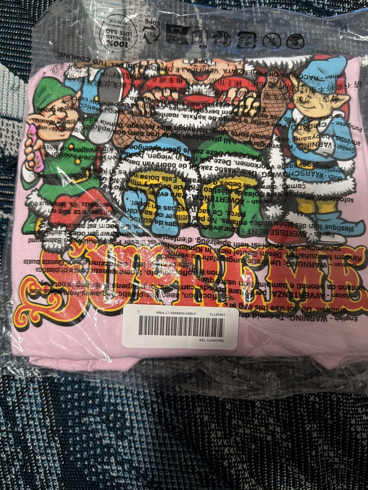 Supreme Supreme Naughty Tee FW25 Size US L / EU 52-54 / 3 - 2 Thumbnail
