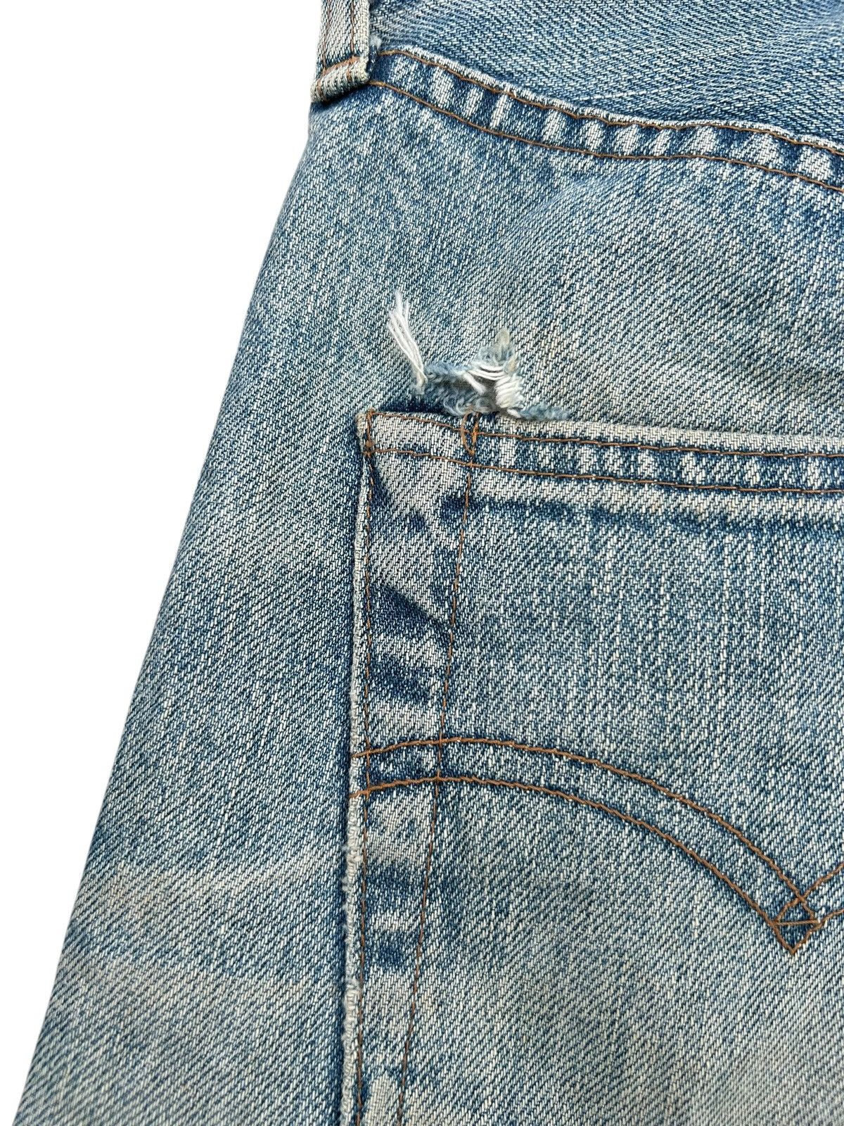 Kapital Thrashed Vintage Levis big E Selvedge Denim Jeans Size US 32 / EU 48 - 16 Thumbnail