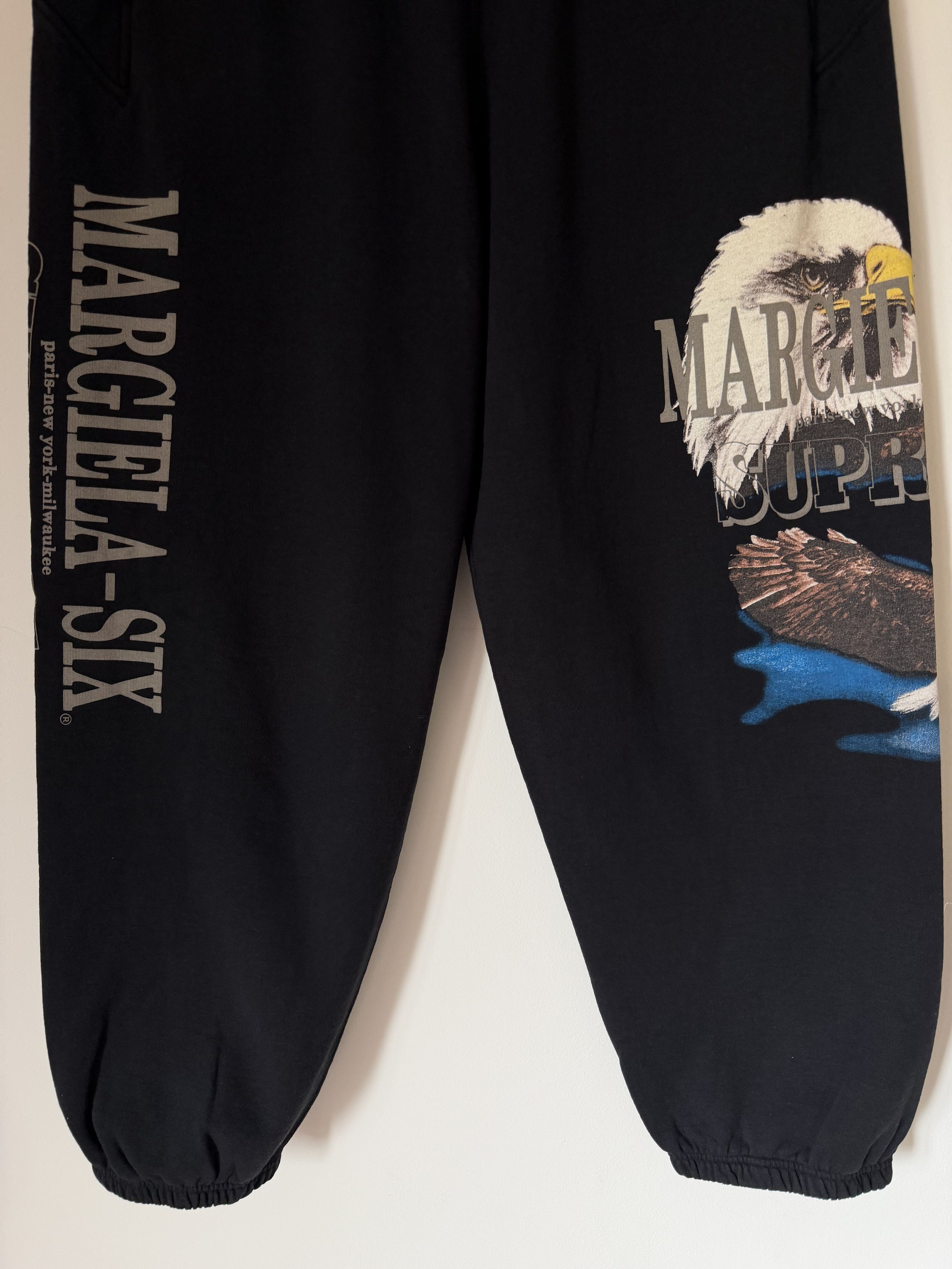 Maison Margiela × Supreme Supreme MM6 Maison Margiela Eagle Sweatpants in Black Size US 30 / EU 46 - 3 Thumbnail
