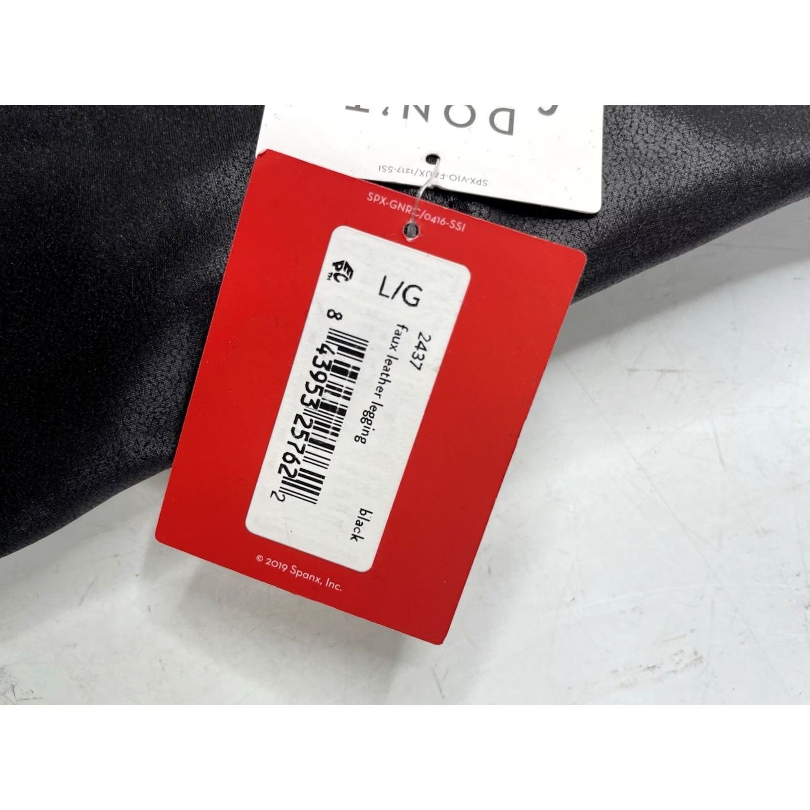 Spanx Spanx Black Faux Leather Leggings Womens Large High Waist Stretch 2437 Size 36" / US 14 / IT 50 - 4 Thumbnail