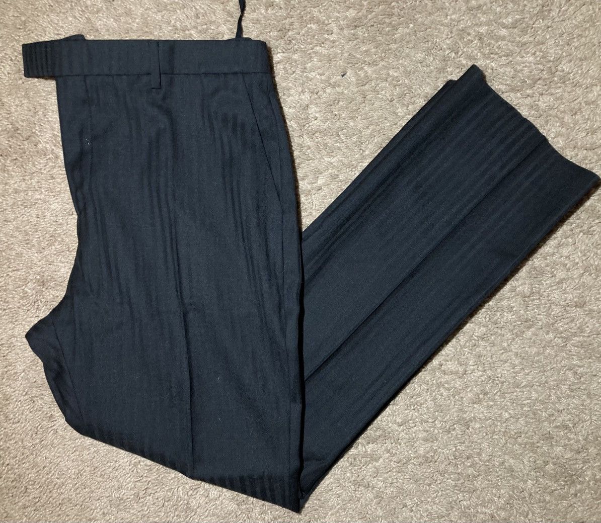 AW22 Celine Wool Striped Flared Pants Slacks Hedi 2022