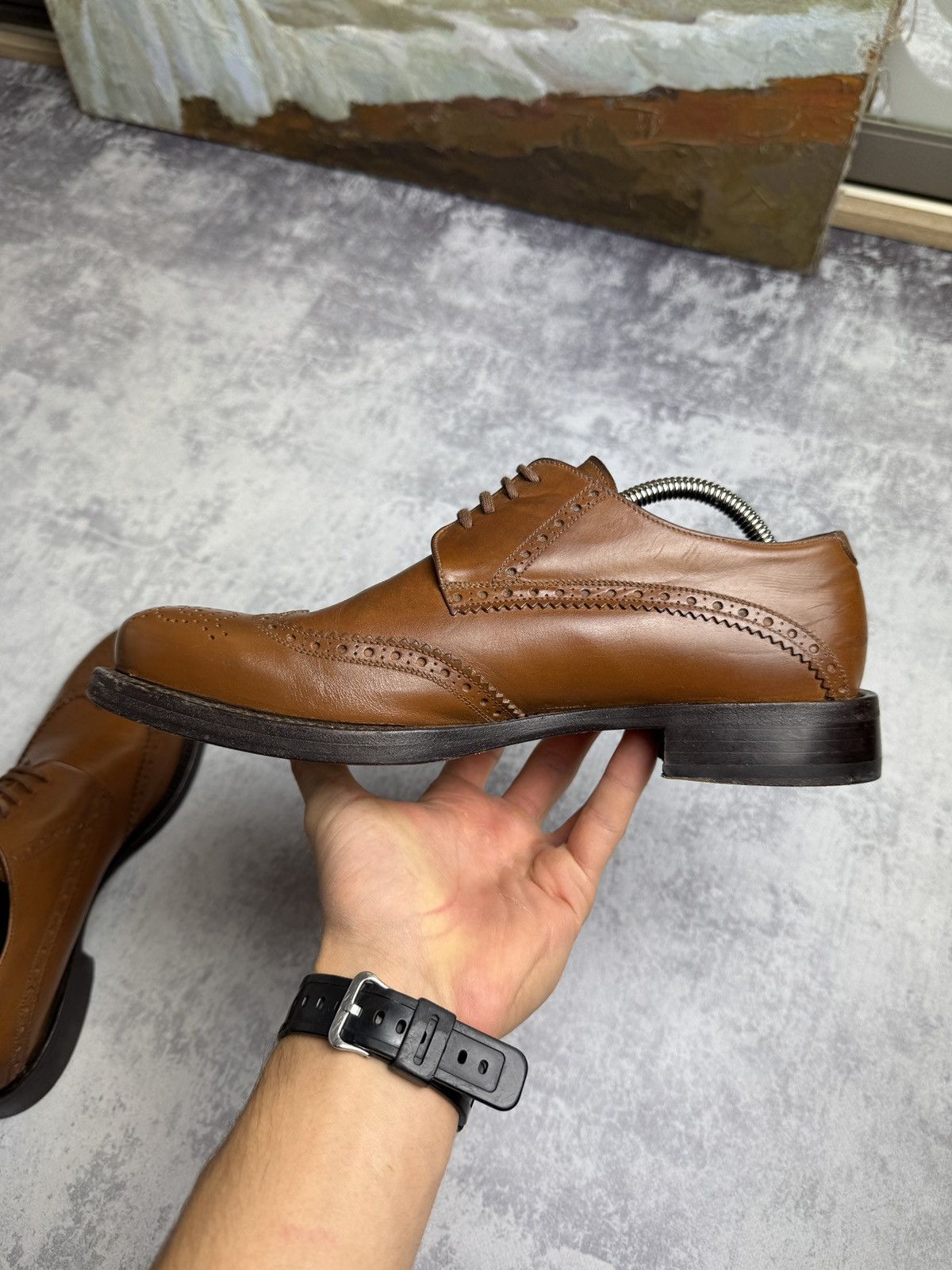Miu Miu RARE 90's Y2K Leather Loafers Brogues Shoes is available