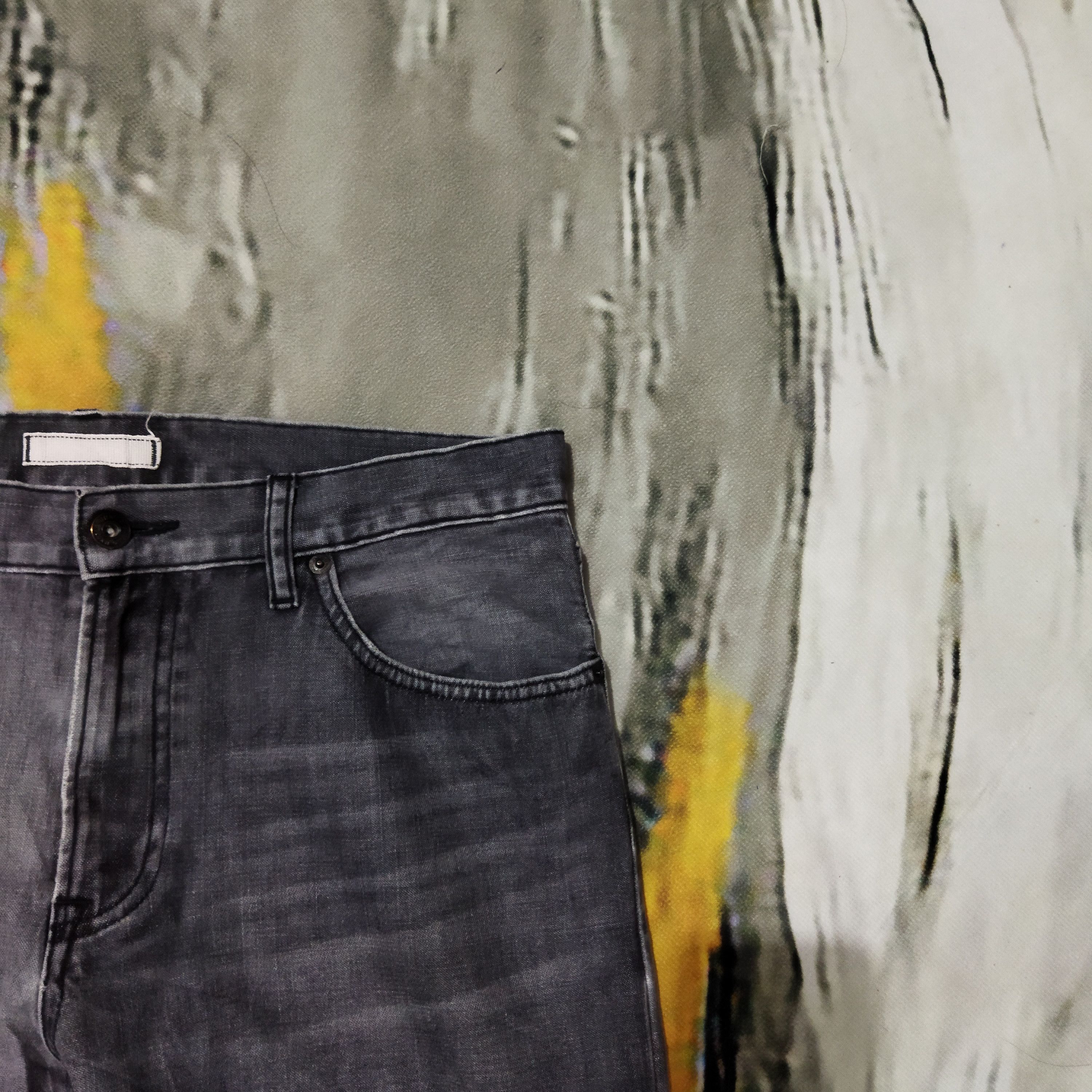 Japanese Brand × Uniqlo VINTAGE JAPANESE FADED BLACK JEANS PANTS Size US 33 - 5 Thumbnail