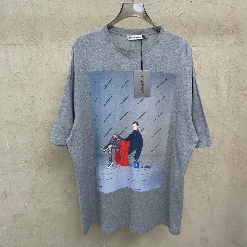 Balenciaga Balenciaga Gray front and back model full of small Logo pri Size US XS / EU 42 / 0 - 1 Thumbnail