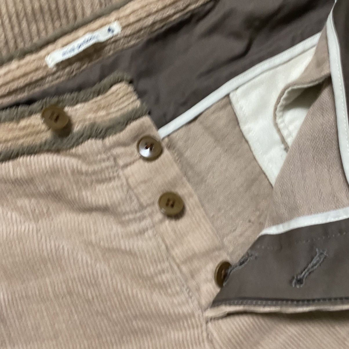mina perhonen AW05 Mina Perhonen Grain Corduroy Loose Wide Leg Pants Size 29" - 18 Thumbnail