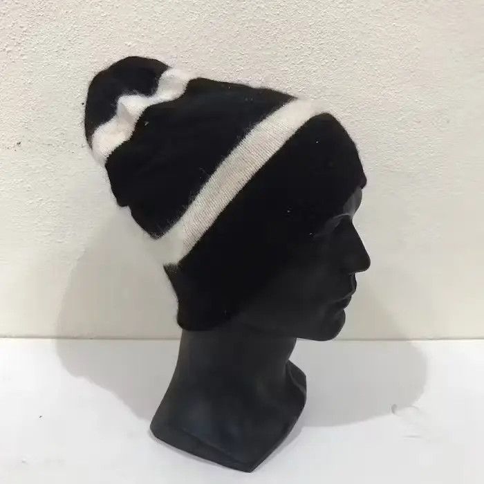Japanese Brand × Uniqlo Japanese Brand Uniqlo Stripe Jail Beanie Hat Size ONE SIZE - 2 Thumbnail