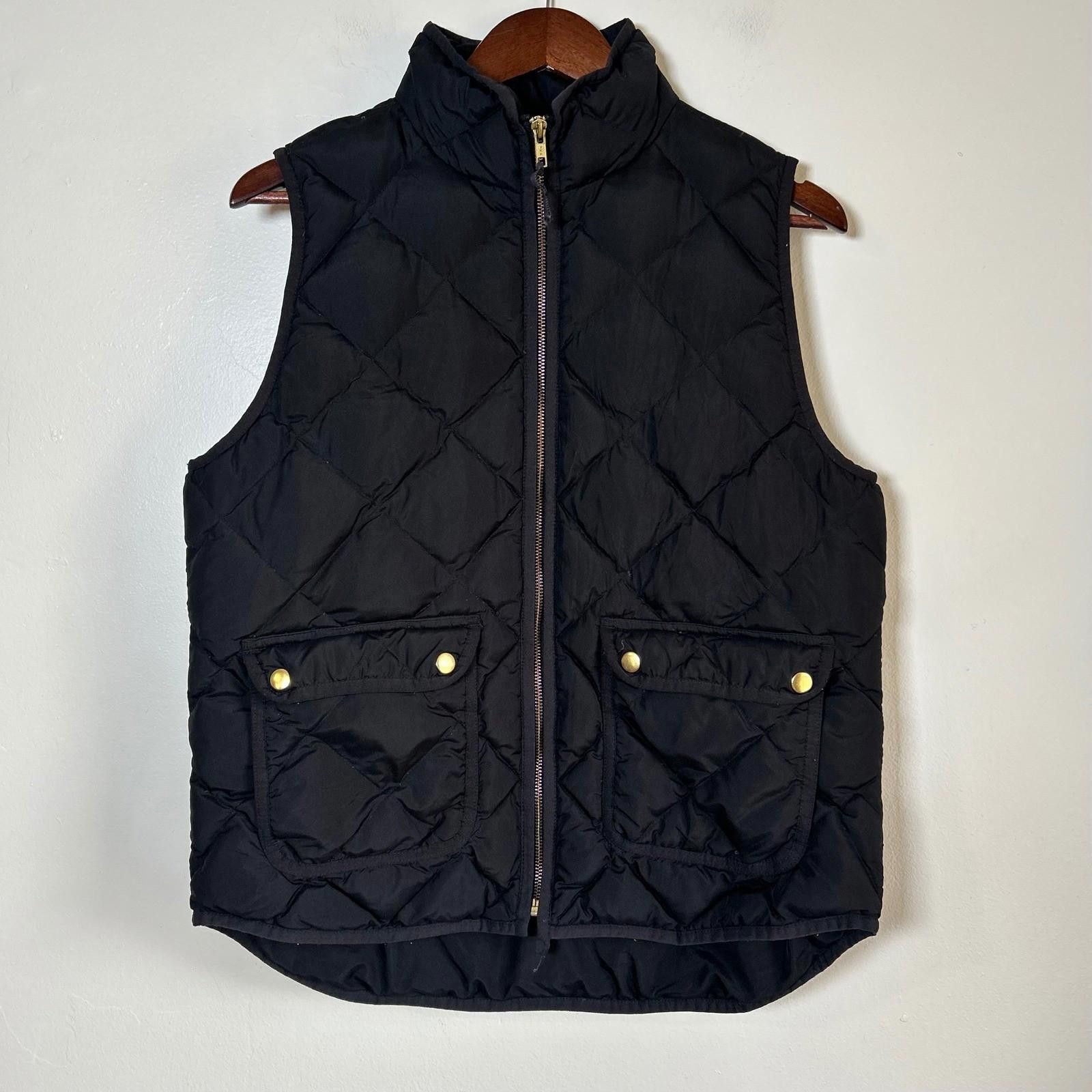 J.Crew J Crew Excursion Quilted Puffer Vest Womens Medium Black Size M / US 6-8 / IT 42-44 - 1 Thumbnail