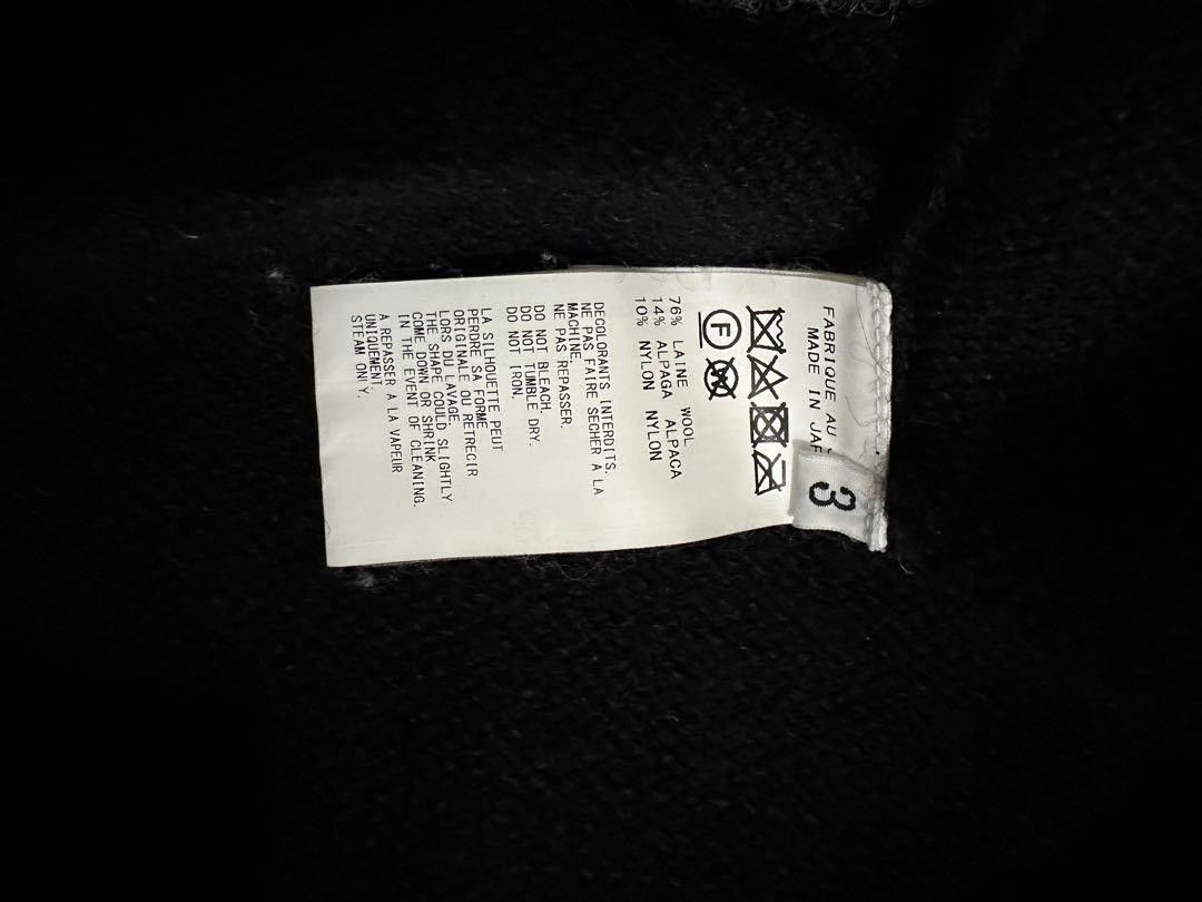 Yohji Yamamoto Yohji Yamamoto wool border alpaca blended knit hc-k01-984 Size US L / EU 52-54 / 3 - 3 Thumbnail