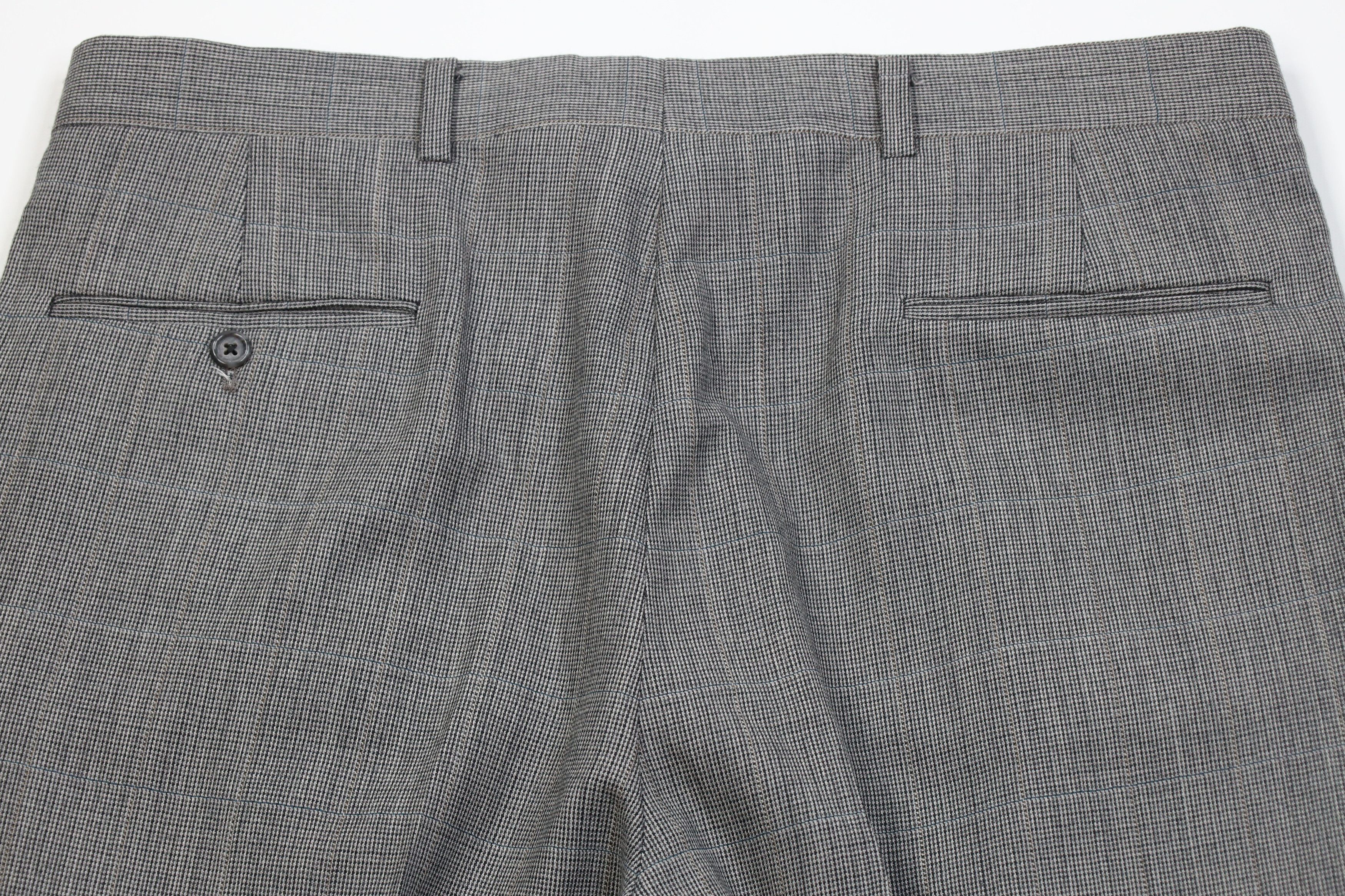 Vintage Vintage 70s Streetwear Wide Leg Chino Pants Houndstooth USA Size US 36 / EU 52 - 10 Thumbnail