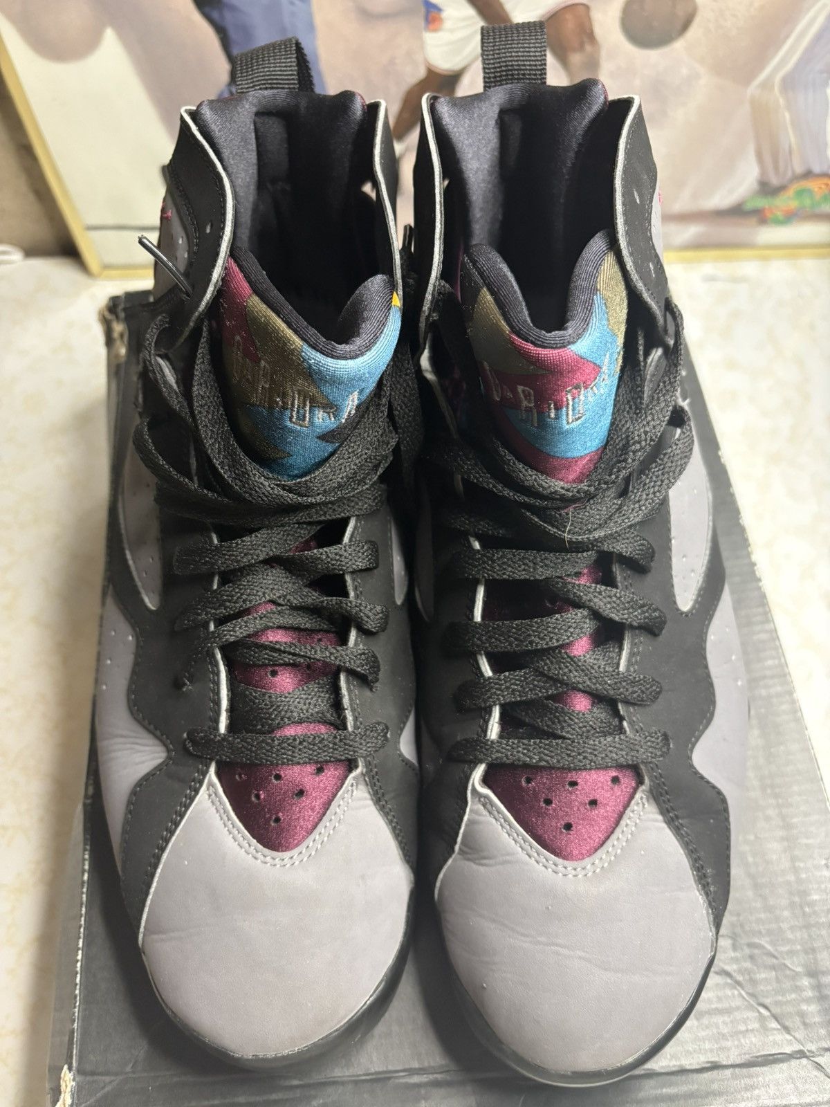 Jordan Brand Air Jordan 7 Retro 2015 Bordeaux 2015 Size US 10.5 / EU 43-44 - 2 Thumbnail
