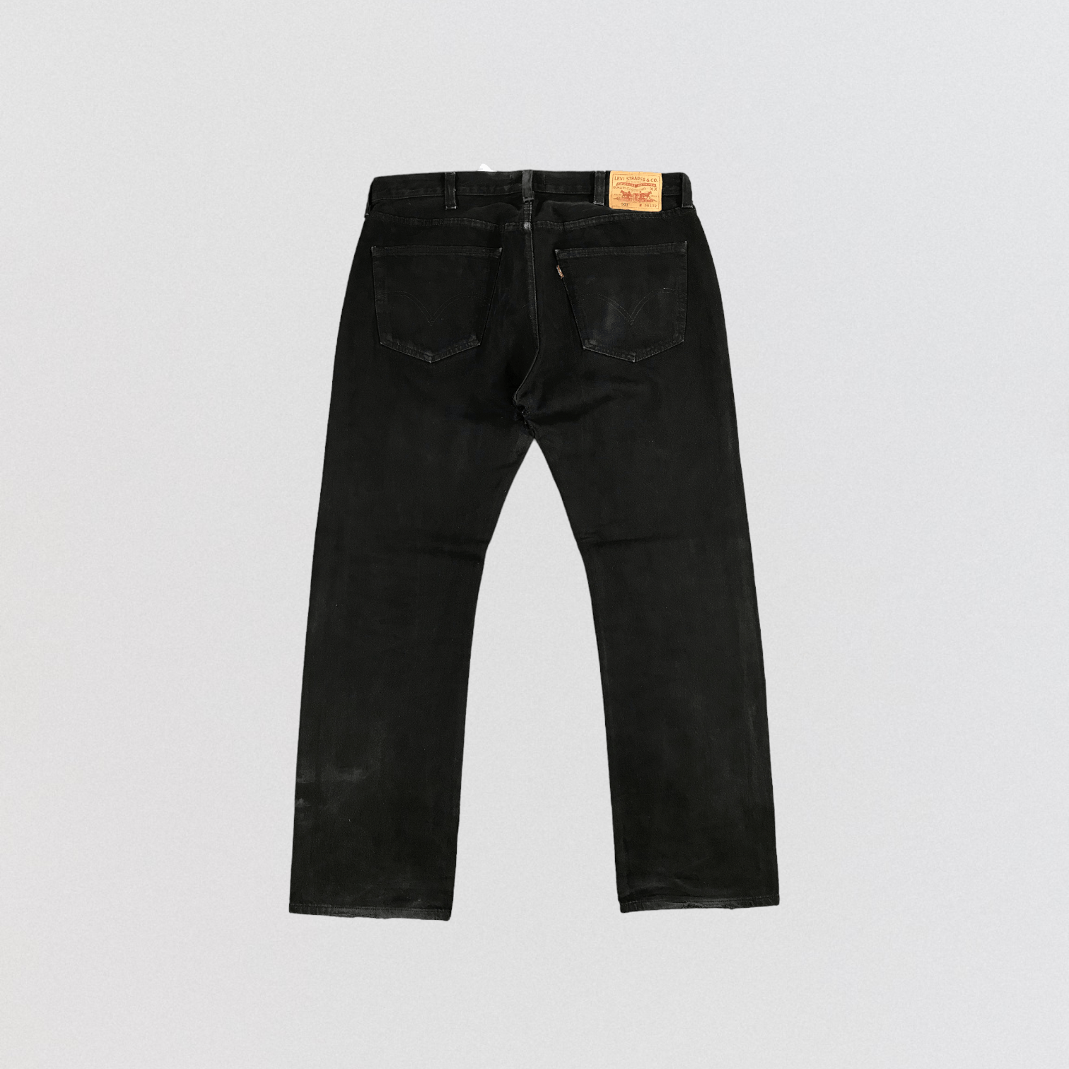 Levi's Vintage Black Levis 501 Distress Jeans-JM1548 Size US 39 - 2 Thumbnail